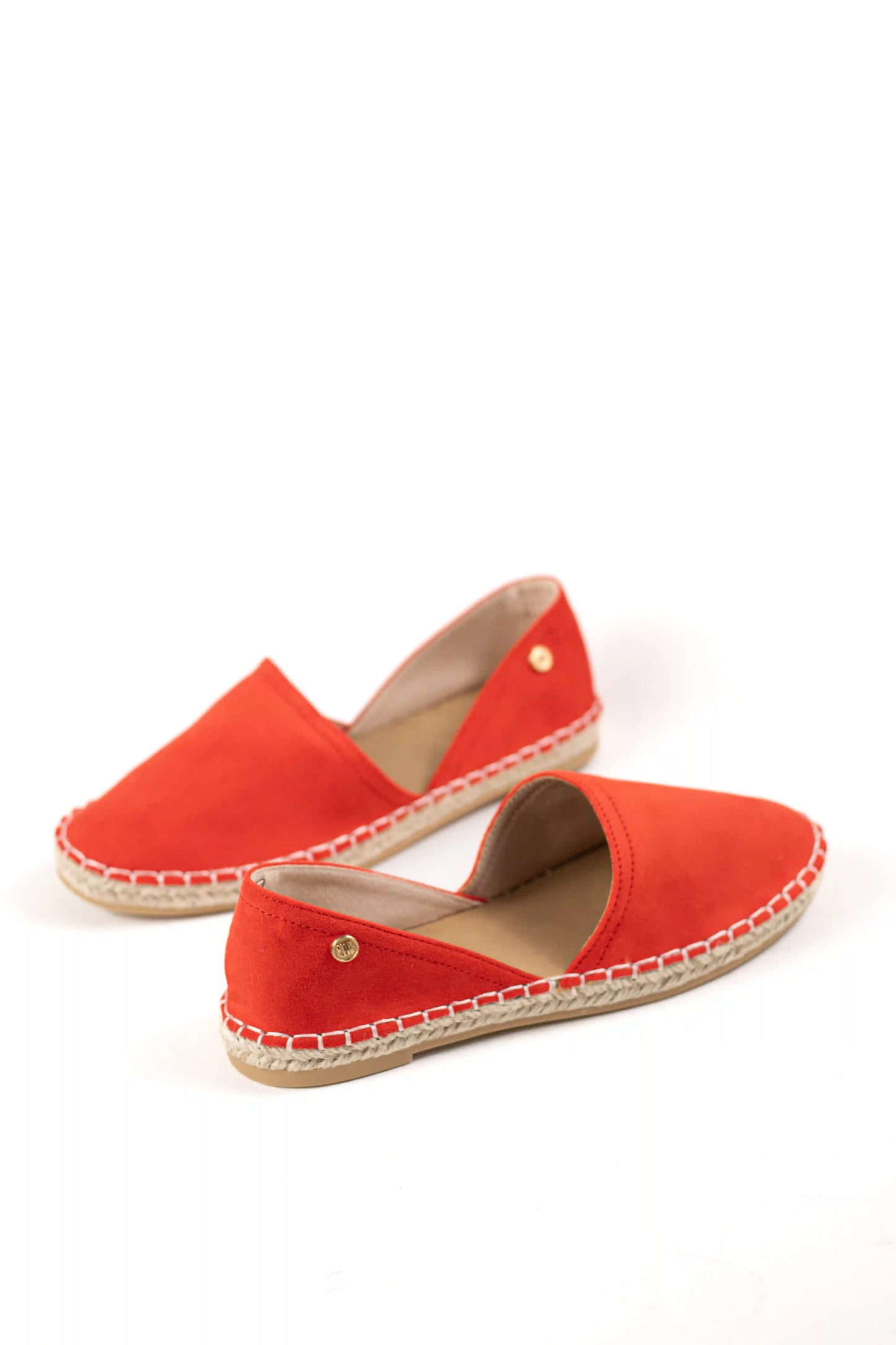 alpargata con suela de yute estilo slip on y puntera cerrada color Naranja talla 37