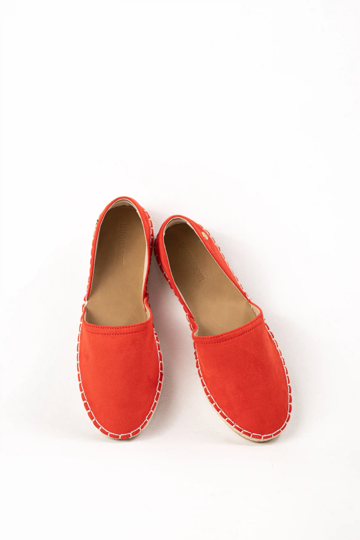 alpargata con suela de yute estilo slip on y puntera cerrada color Naranja talla 38