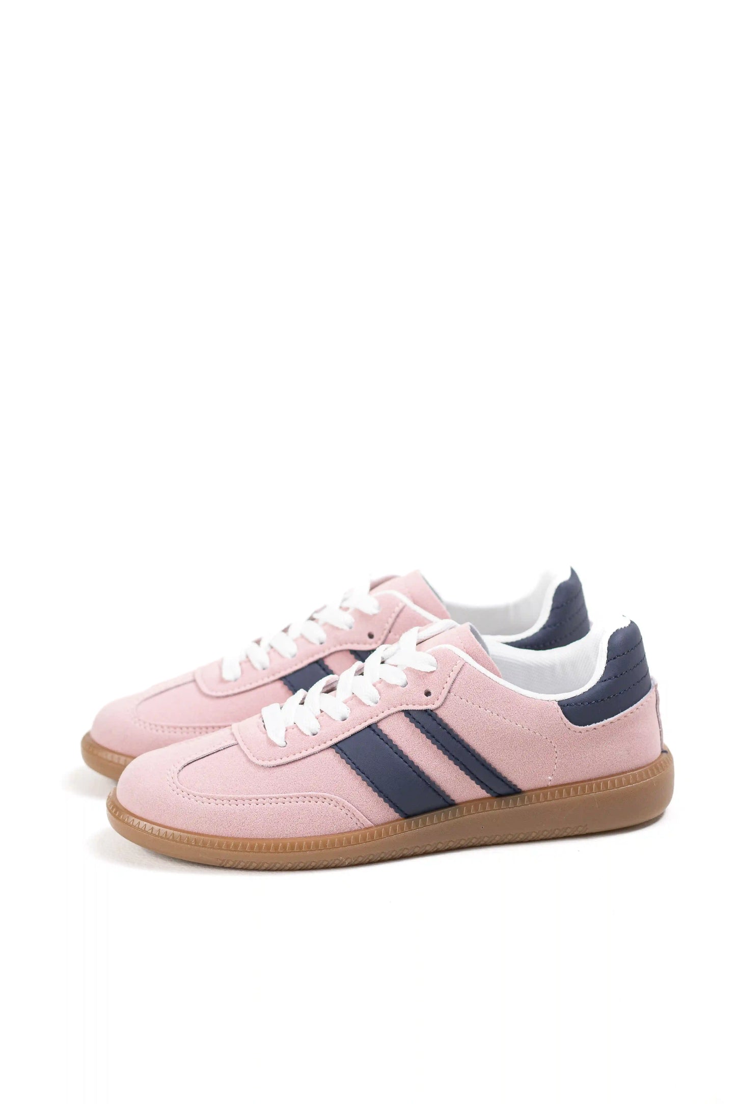 zapatillas deportivas plataforma urbanas de mujer con suela de goma y detalle lateral zapatillas color Rosa talla 41