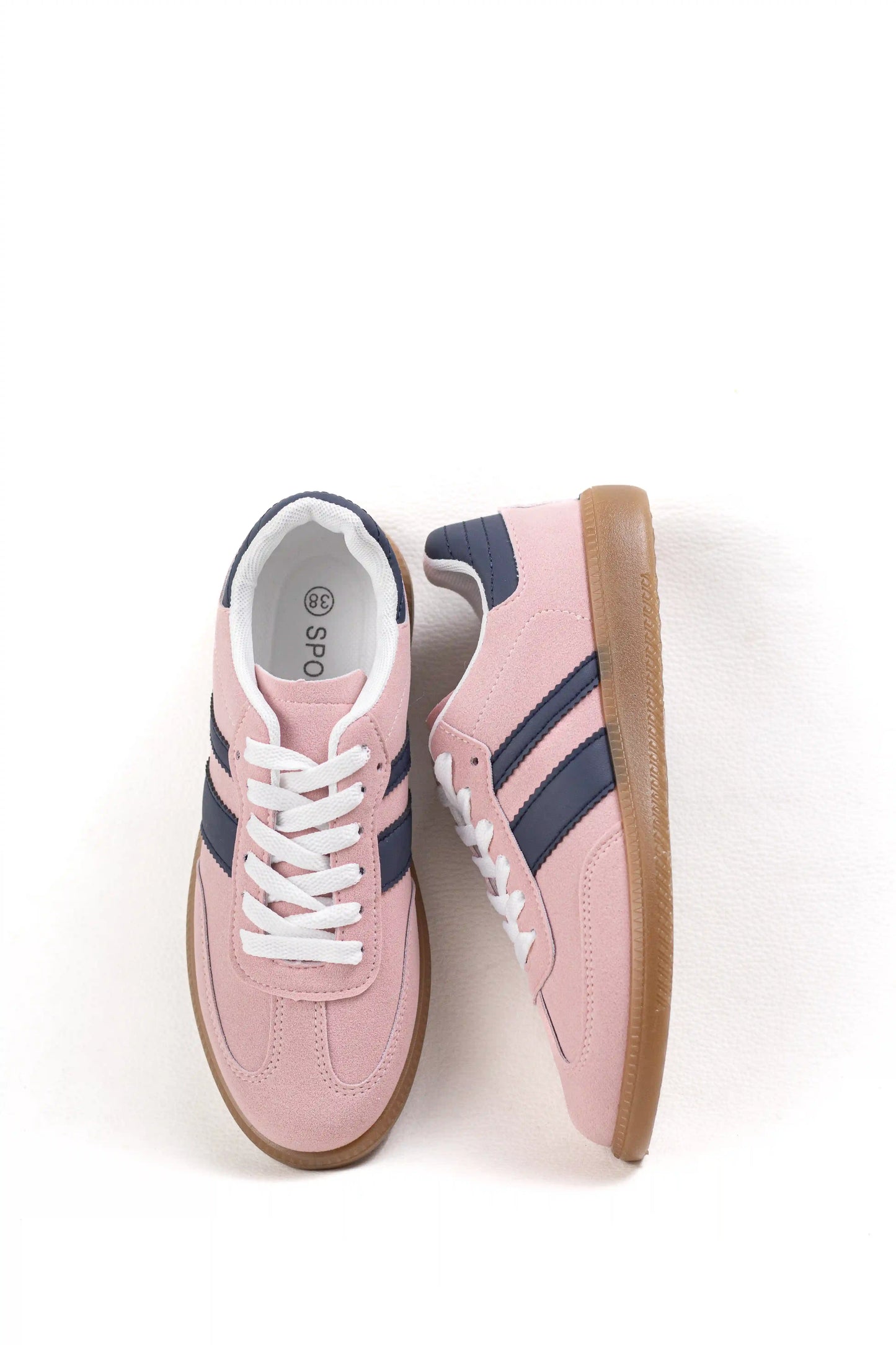 zapatillas deportivas plataforma urbanas de mujer con suela de goma y detalle lateral zapatillas color Azules talla 38