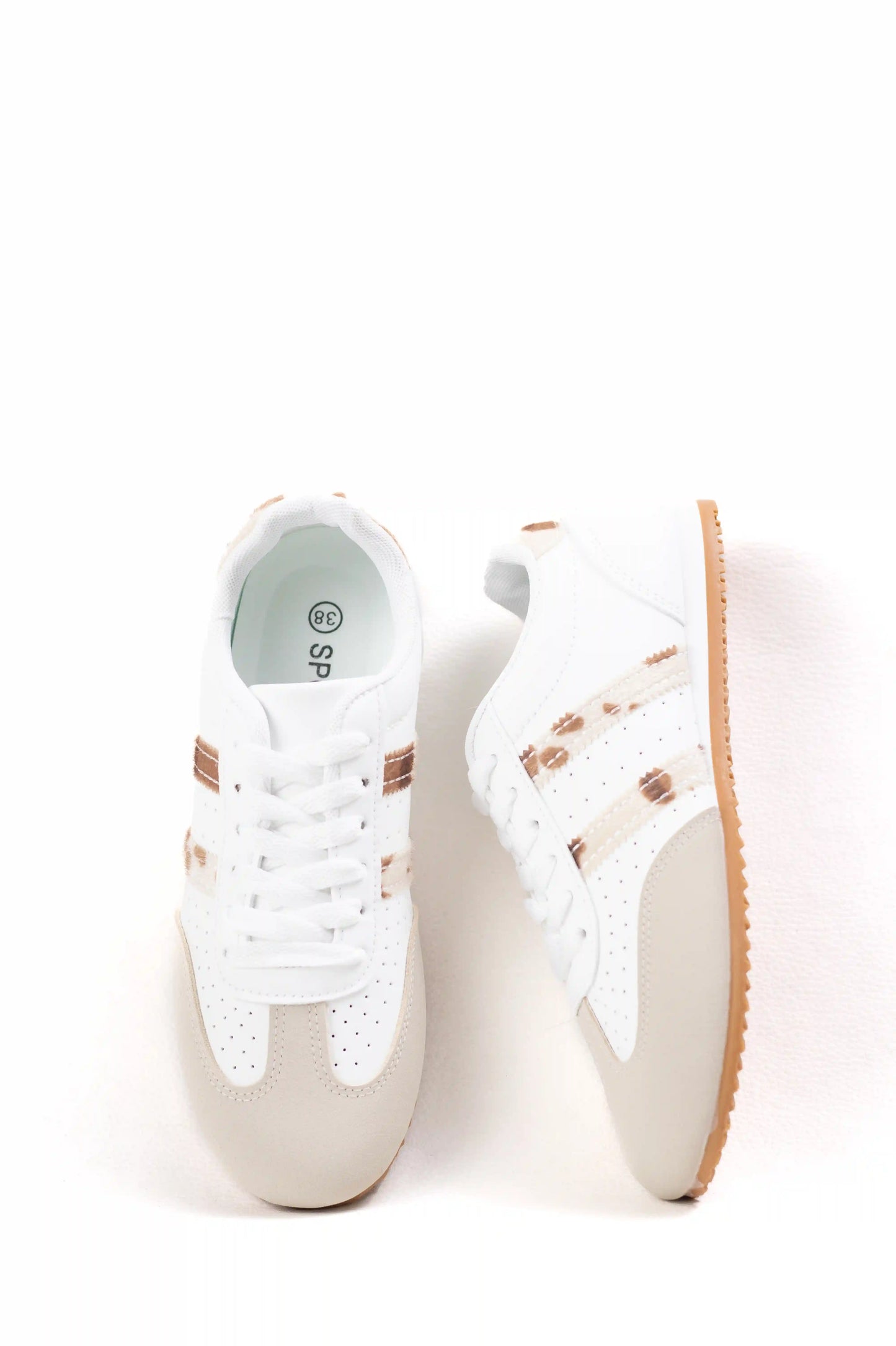 zapatilla urbana de mujer con estampado animal y suela antideslizante zapatillas color Camel Milk talla 37