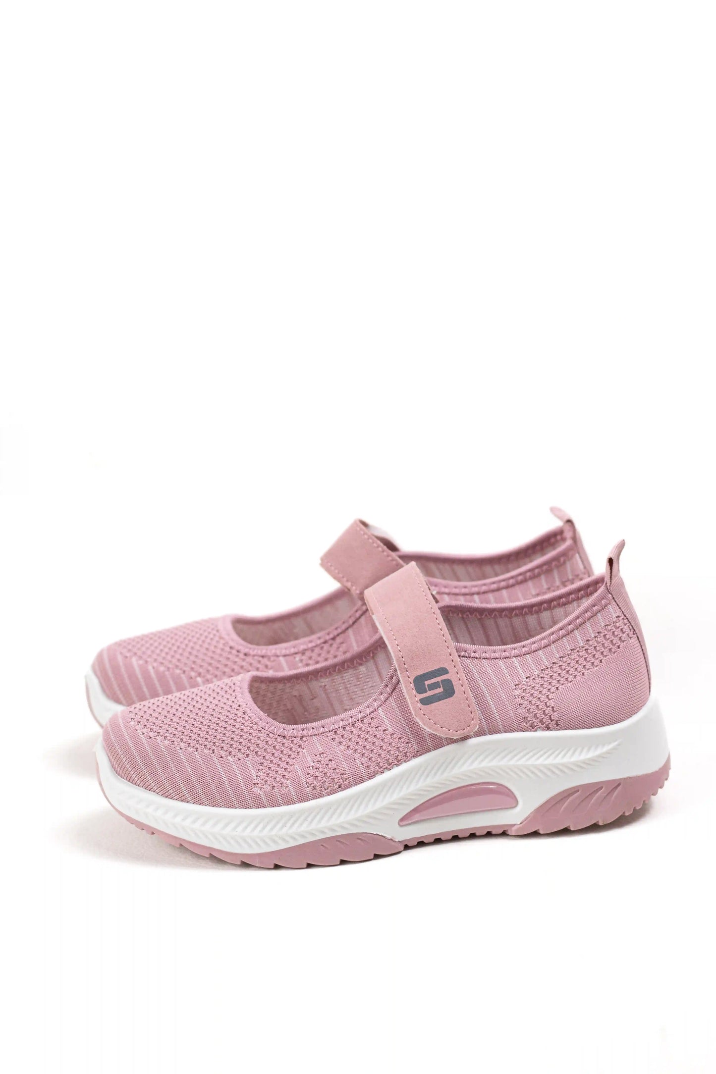 zapatillas deportivas tipo mary jane con suela ligera y ajuste de velcro comodidad y estilo casual zapatillas color Rosas talla 36