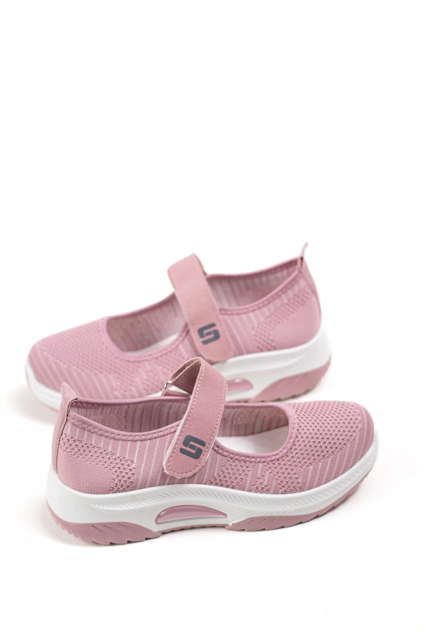 zapatillas deportivas tipo mary jane con suela ligera y ajuste de velcro comodidad y estilo casual zapatillas color Rosas talla 39