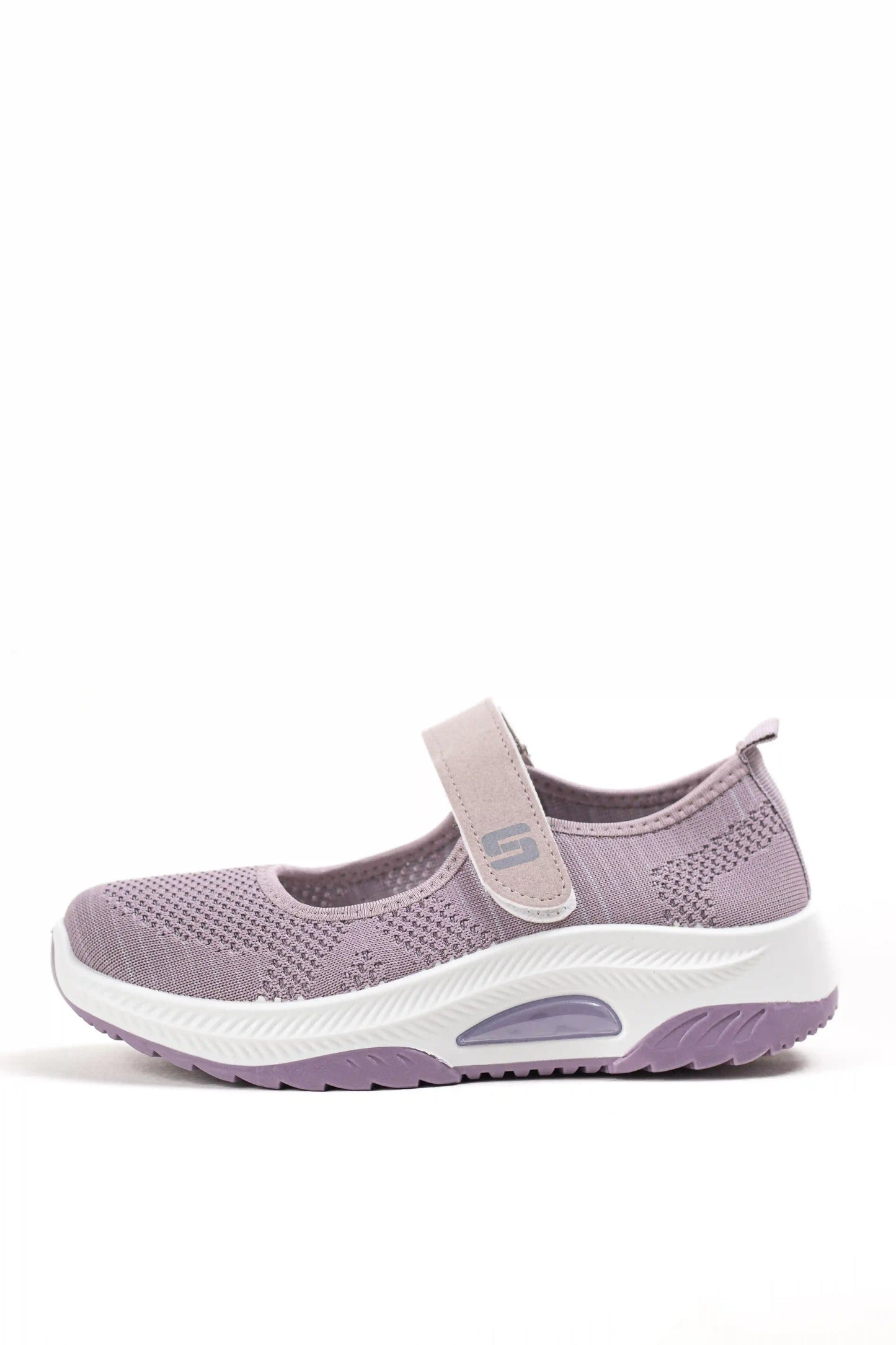 zapatillas deportivas tipo mary jane con suela ligera y ajuste de velcro comodidad y estilo casual zapatillas color Moradas talla 39