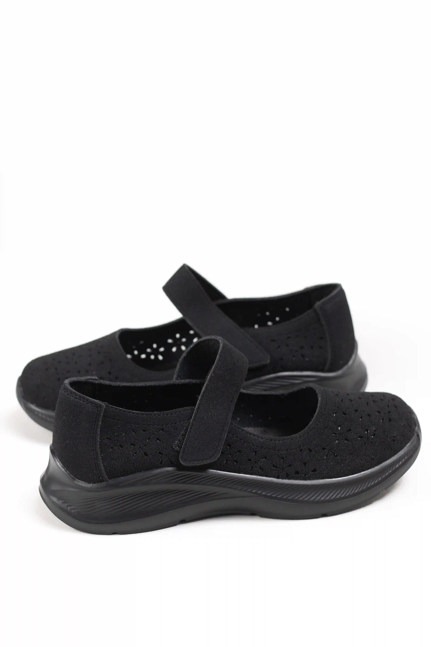 zapatillas mary jane con diseno calado y suela ergonomica comodidad y estilo diario zapatillas color Negras talla 37