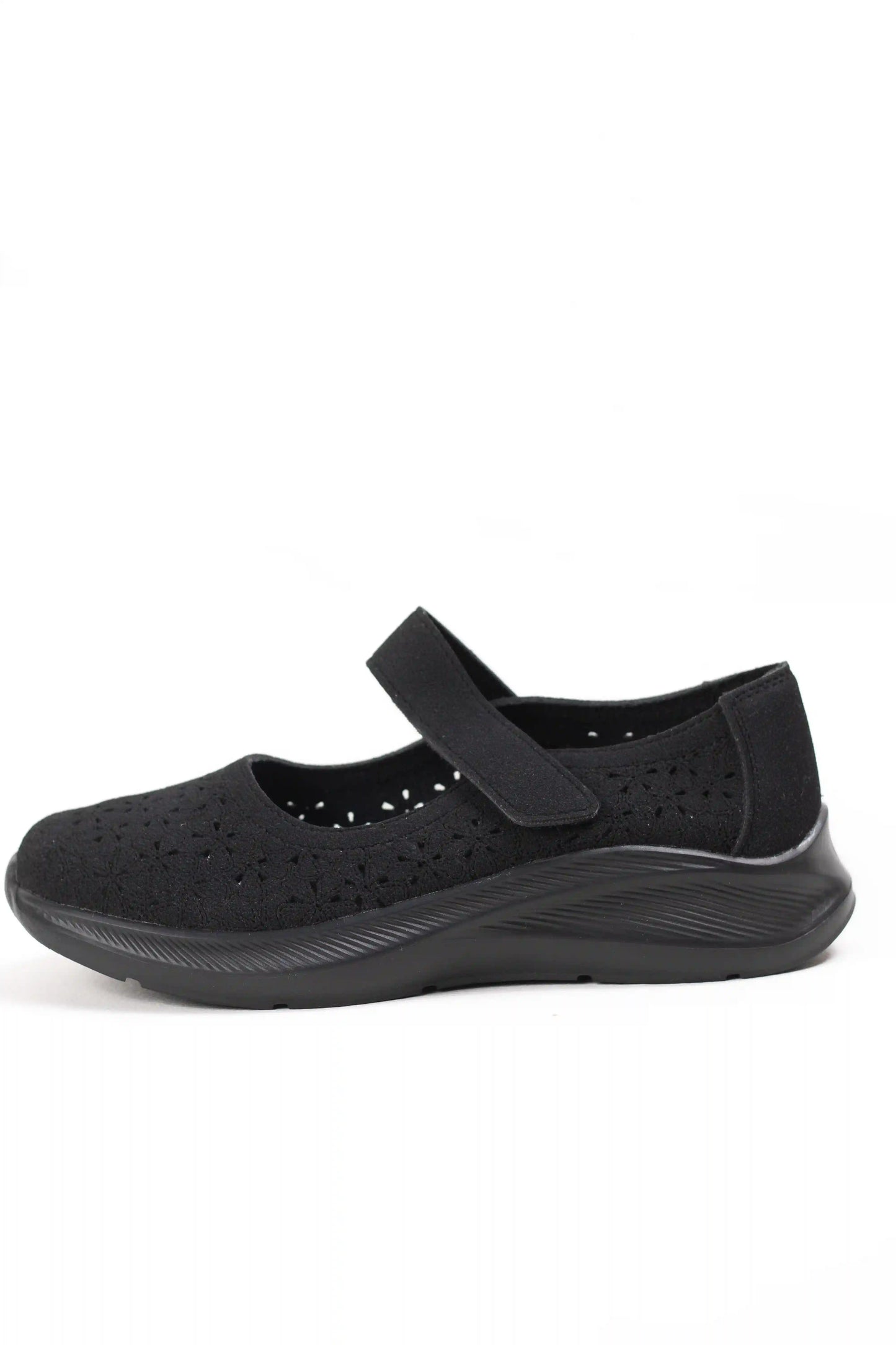 zapatillas mary jane con diseno calado y suela ergonomica comodidad y estilo diario zapatillas color Negras talla 38