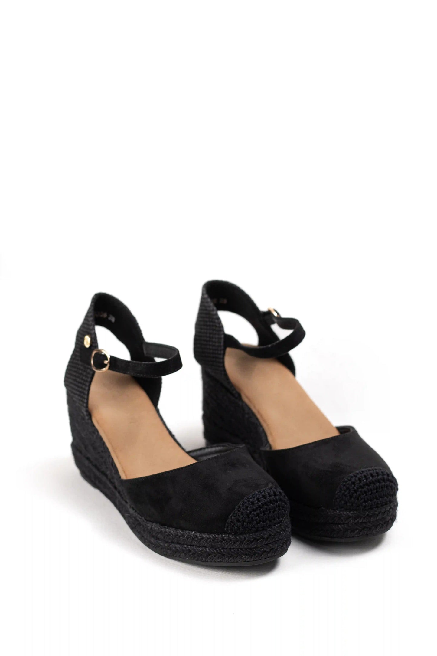 alpargatas doradas mujer de cunas altas de esparto con plataforma ligera con plantillas acolchadas color Naranja talla 36