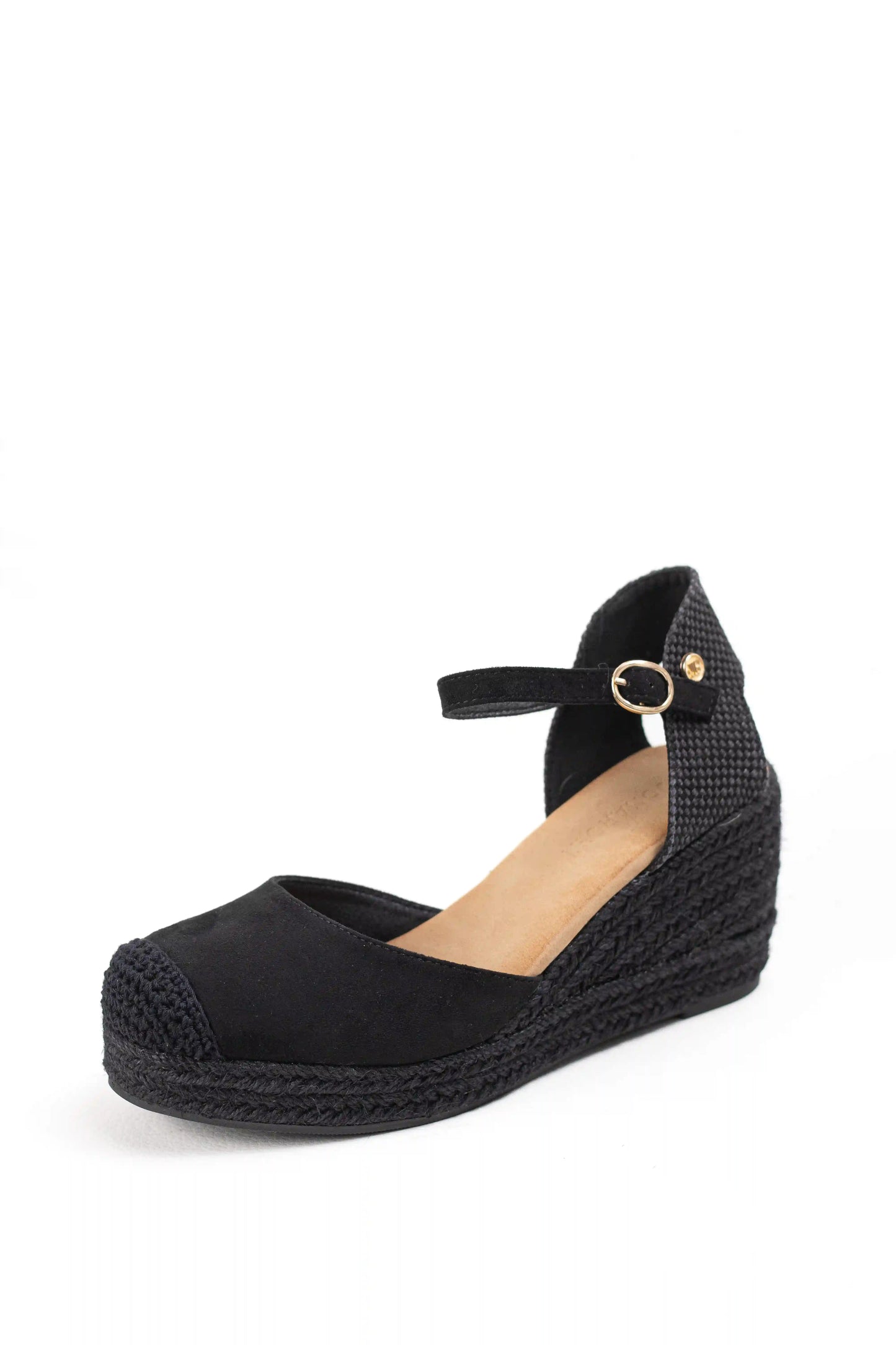 alpargatas doradas mujer de cunas altas de esparto con plataforma ligera con plantillas acolchadas color Naranja talla 38