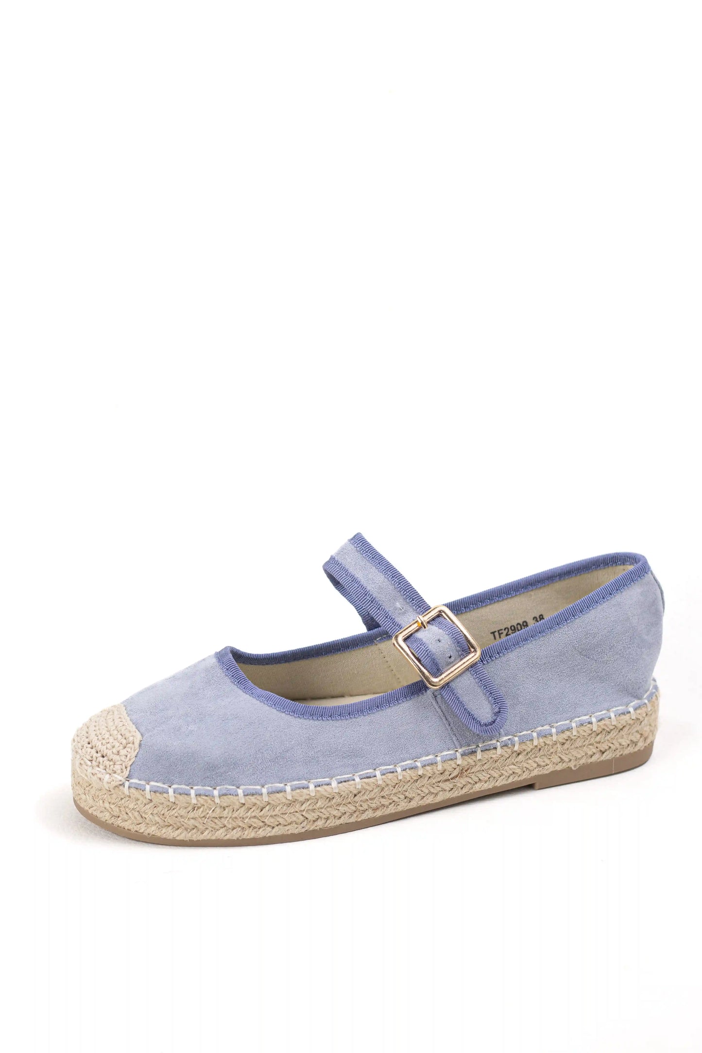 alpargatas con plataforma de yute y pulsera ajustable color Beige talla 41