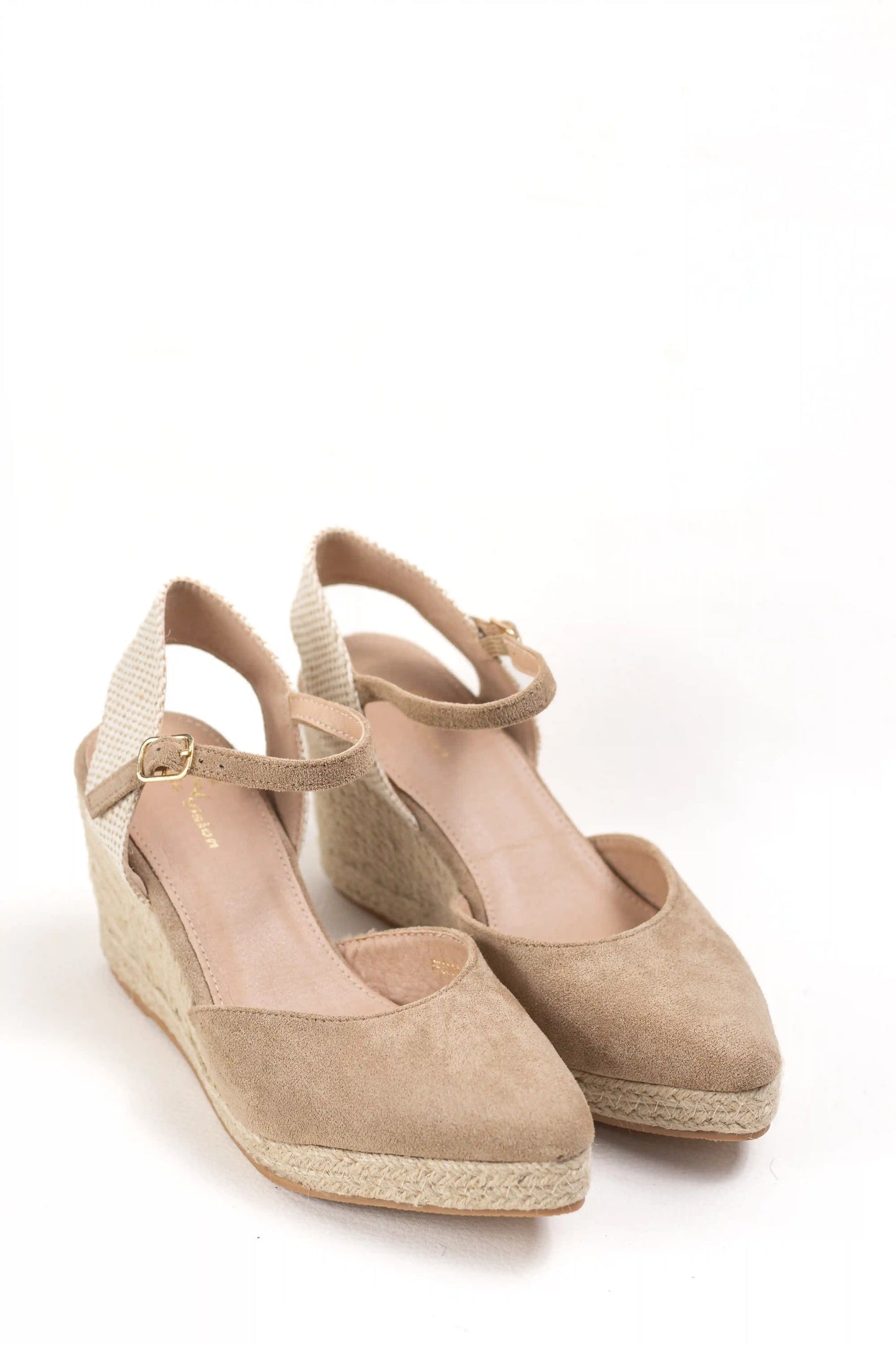 alpargatas de cuna con punta afilada y suela de esparto sandalias elegantes para verano alpargatas color Khaki talla 37