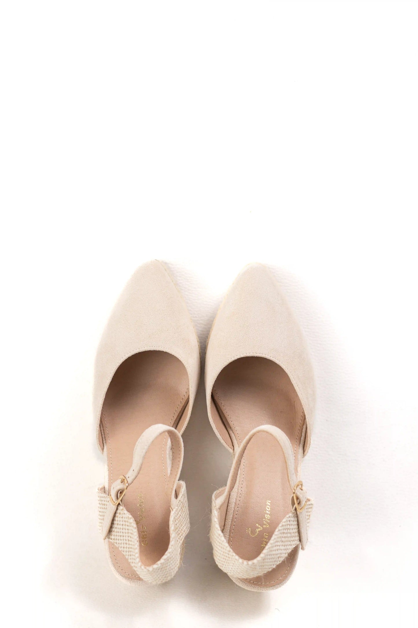 alpargatas de cuna con punta afilada y suela de esparto sandalias elegantes para verano alpargatas color Beige talla 38