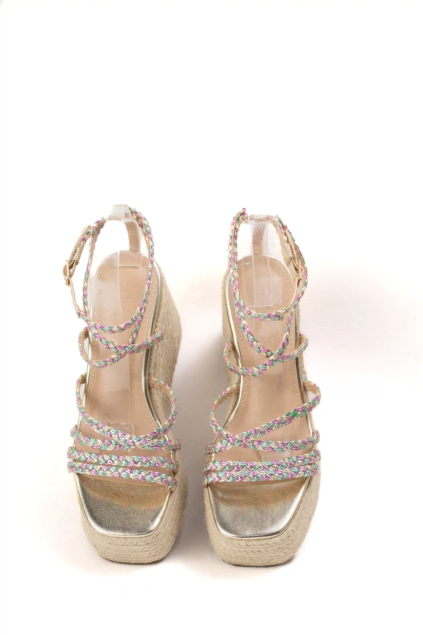 sandalias de cuna de espartos plataforma con tiras trenzadas alpargatas elegantes para verano sandalias color Colores talla 36