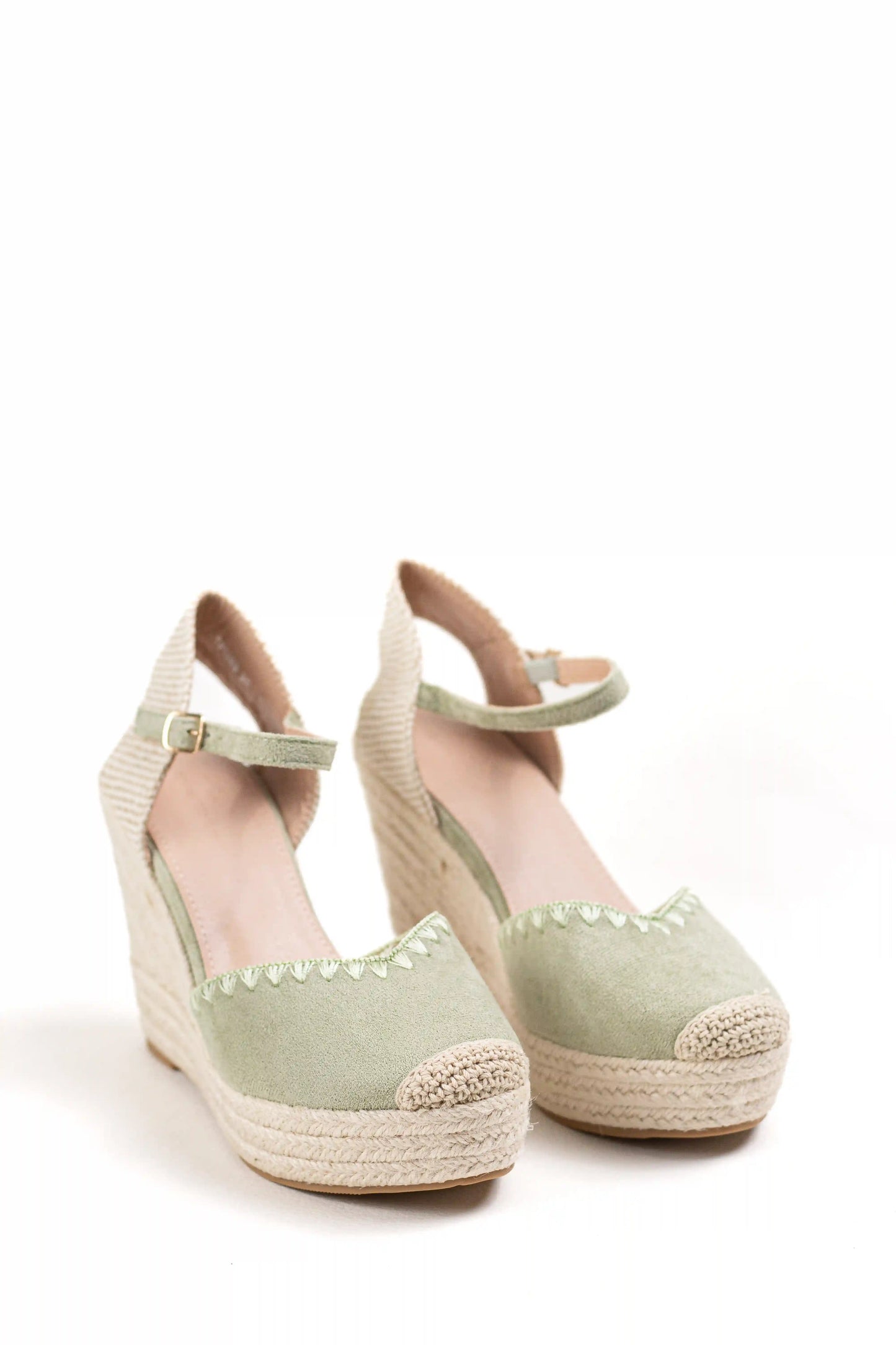 alpargatas cunas espartos altas con plataforma color Beige talla 37