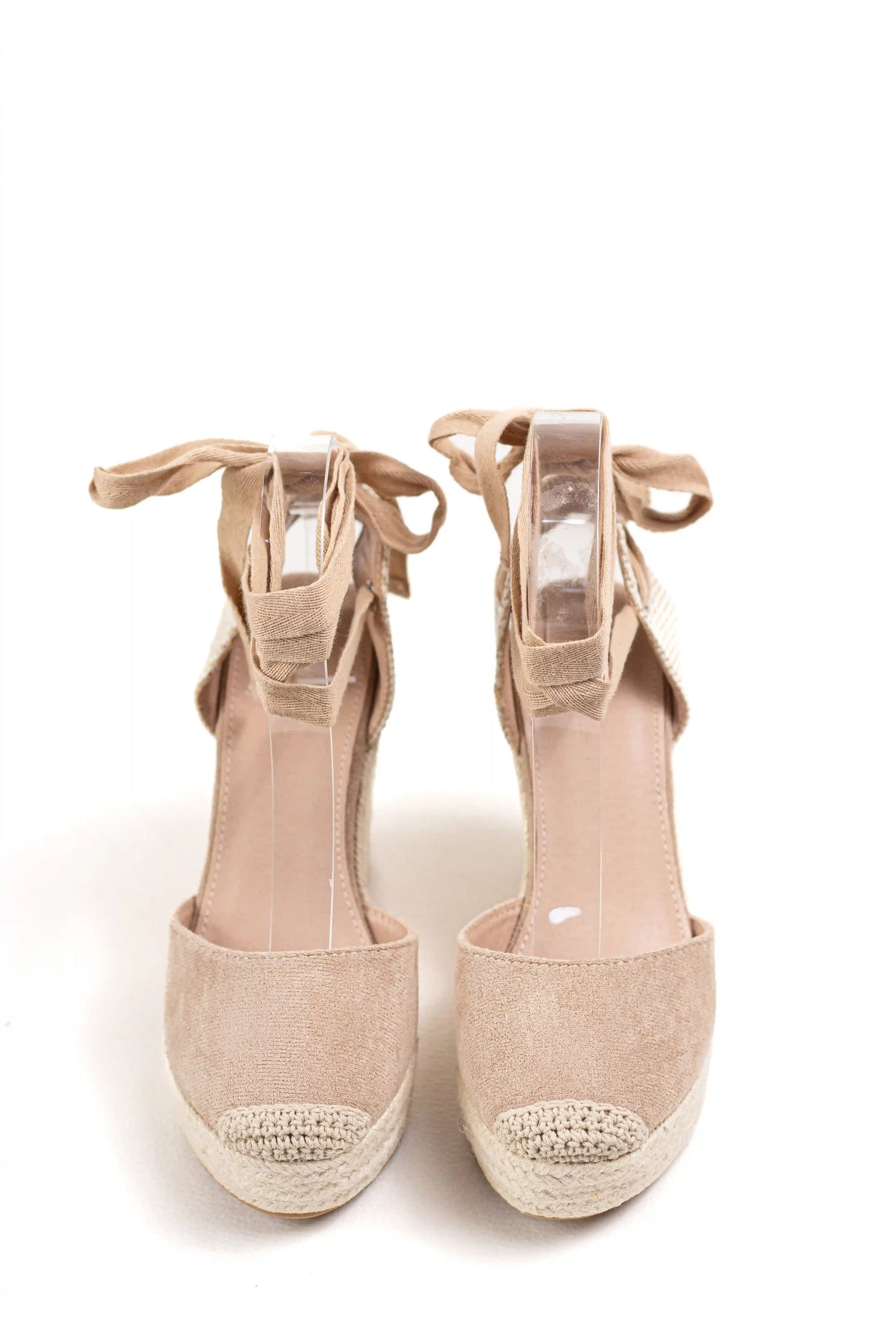 alpargatas de cuna altas de espartos con plataforma cierre con cordones al tobillo elegancia y comodidad en verano alpargatas color Khaki talla 36