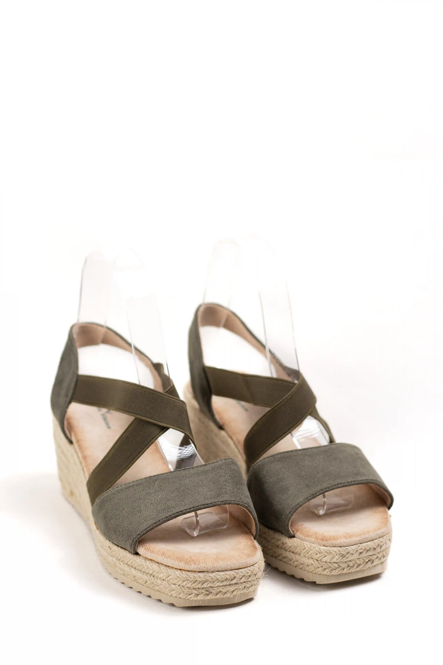 sandalias de cuna con tiras elasticas y plataforma de yute color Negro talla 39