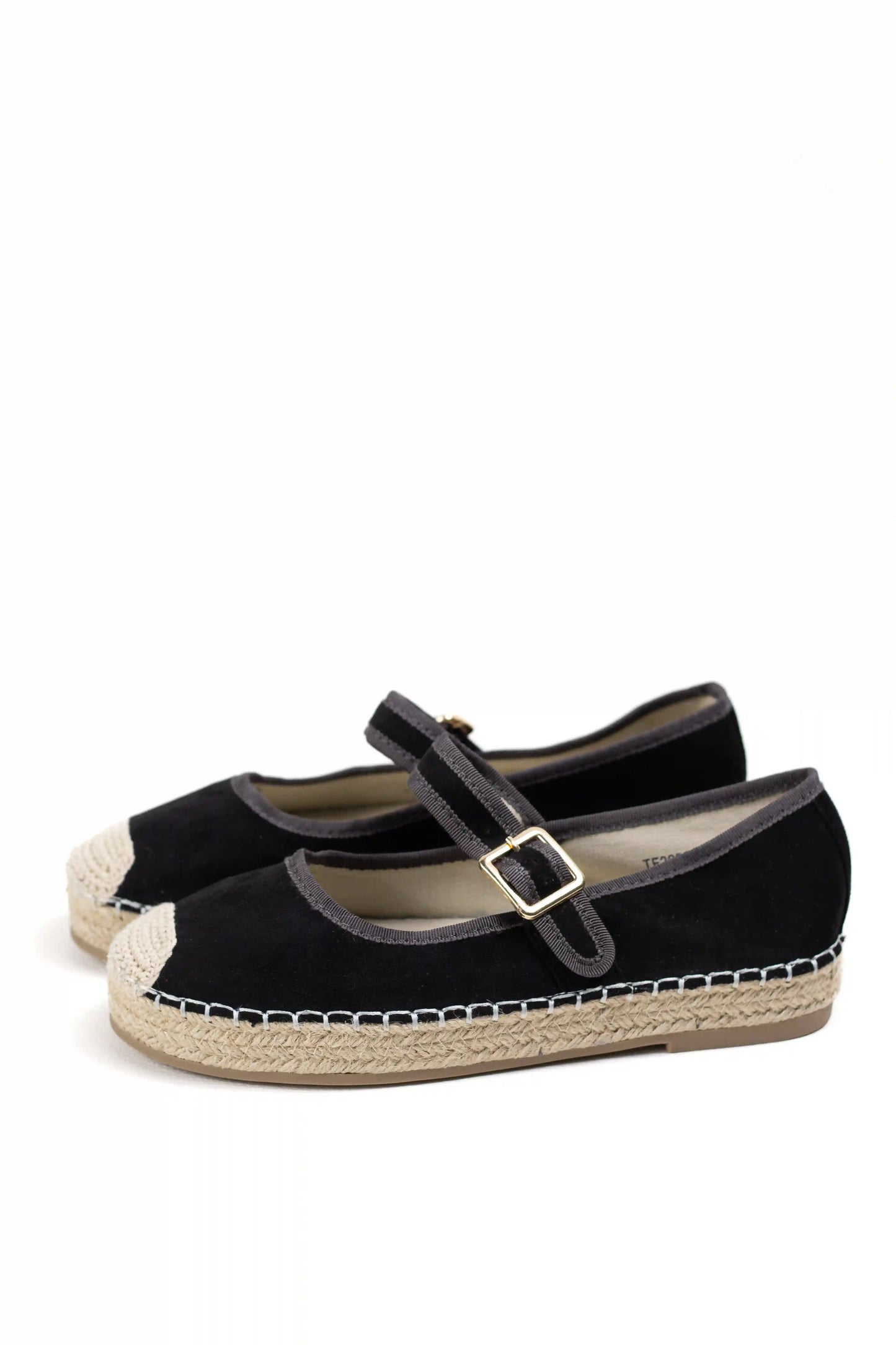 alpargatas con plataforma de yute y pulsera ajustable color Khaki talla 36