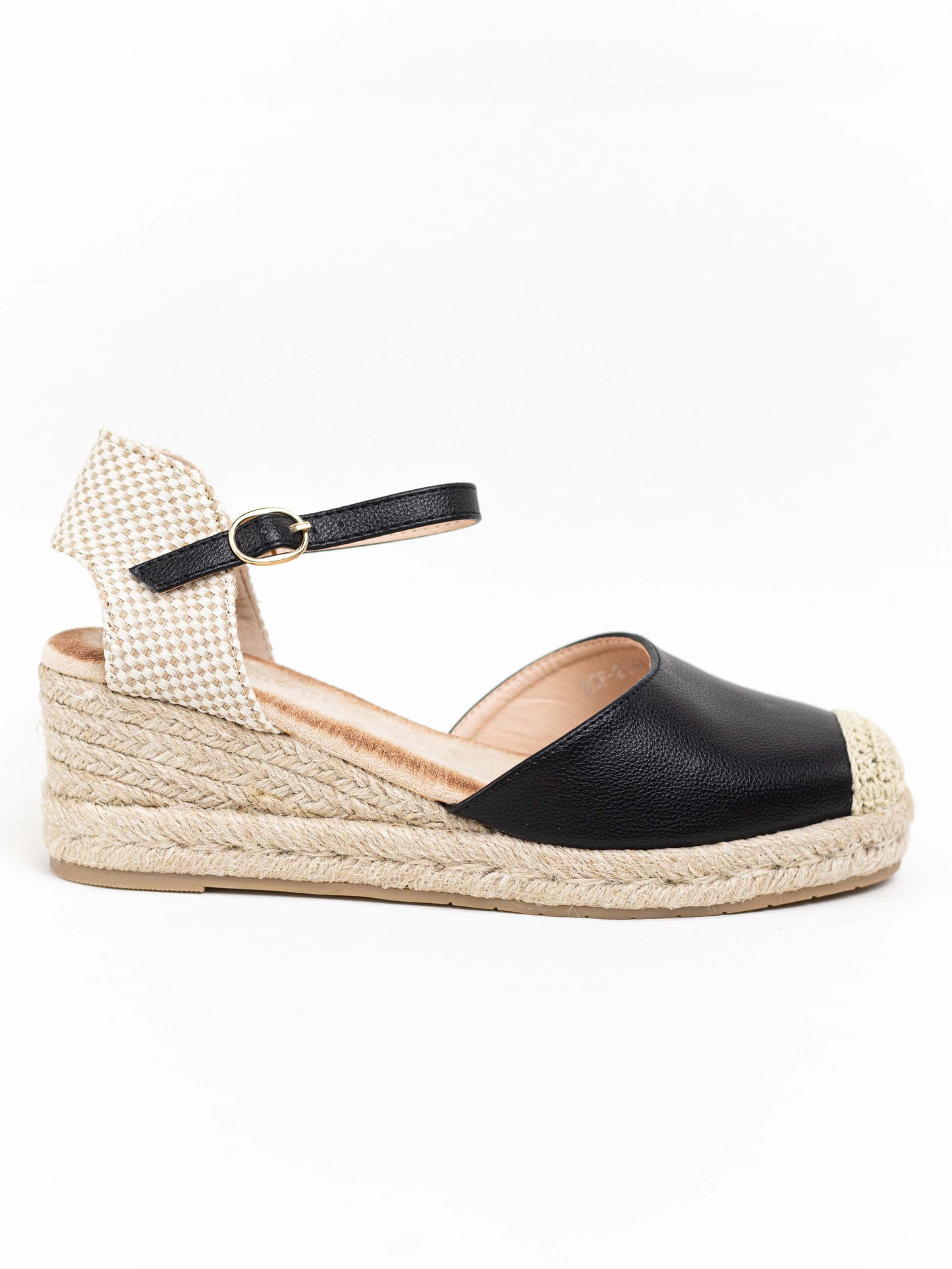 alpargatas piel vegana con cunas espartos Beige 36