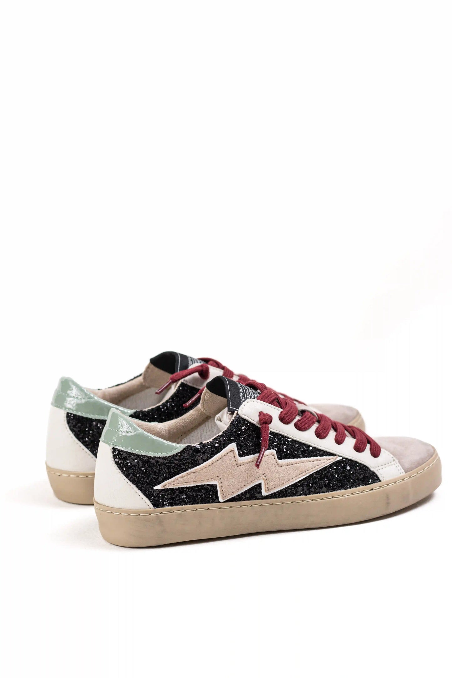 zapatillas mujer casual urbanas con glitter detalle rayo lateral y suela de goma comoda para looks modernos Leopardo 38