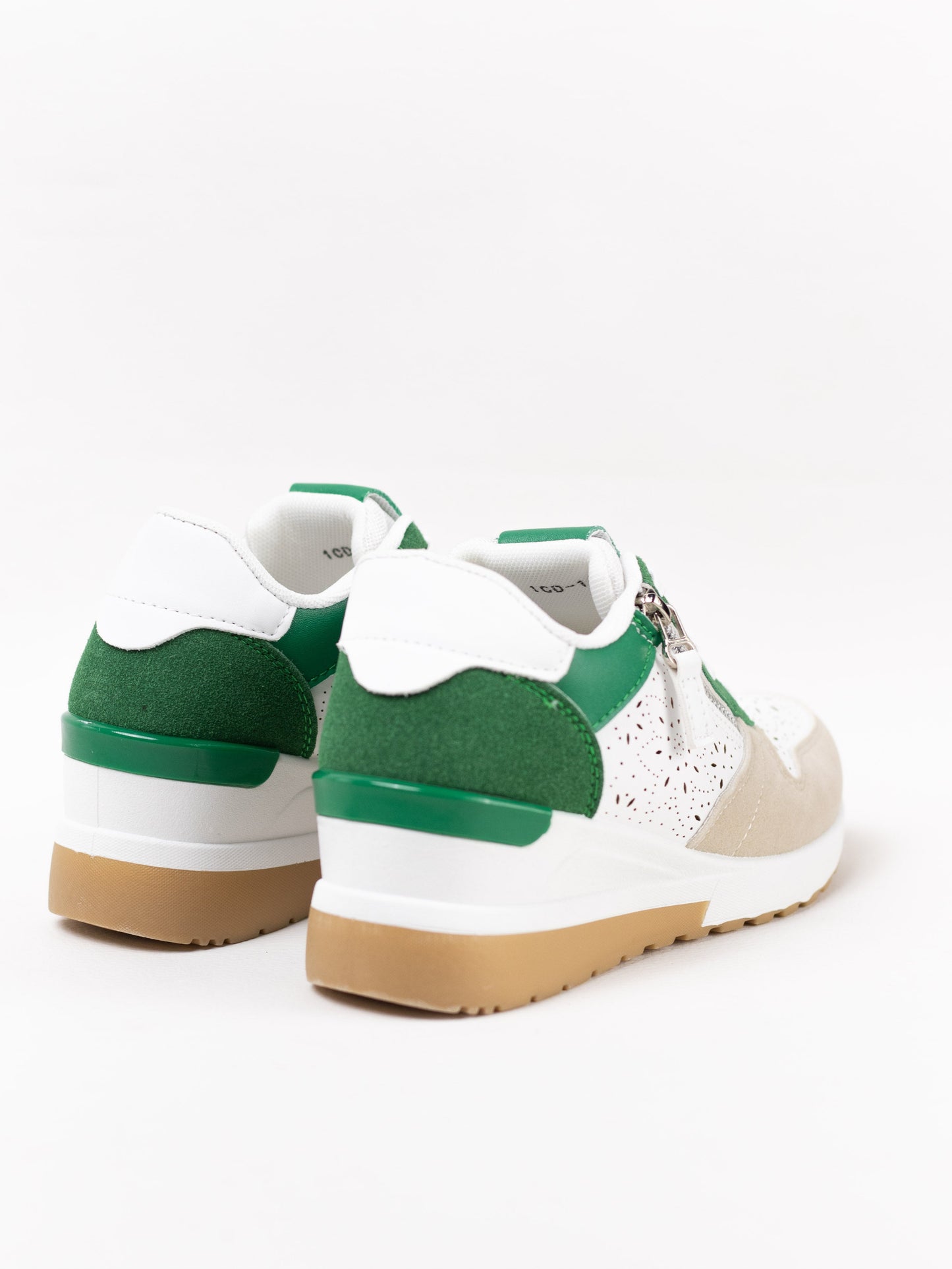 zapatillas combinadas con cunas con cordones Verde 40
