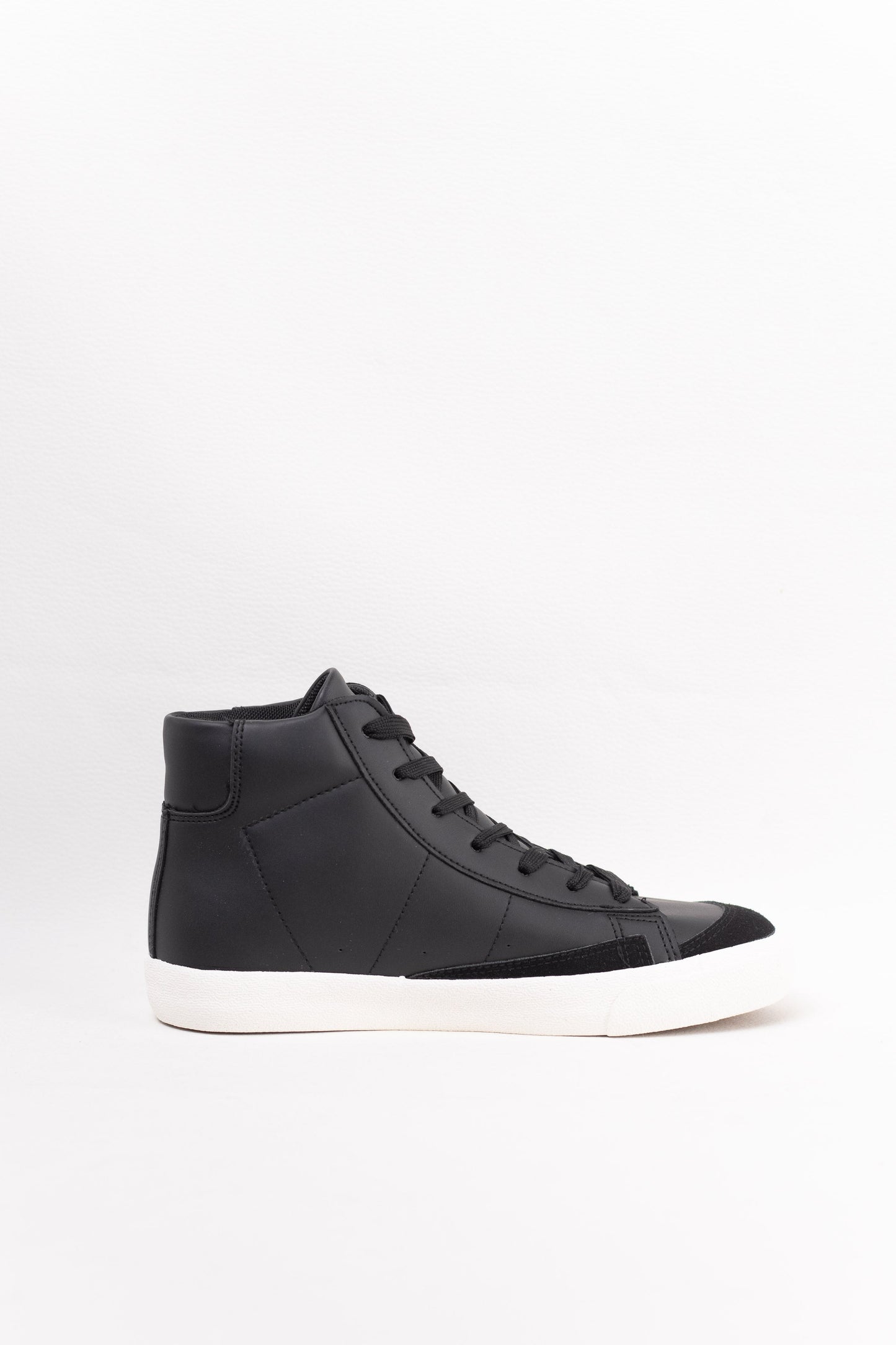 zapatillas en bota con cordones Negro 40