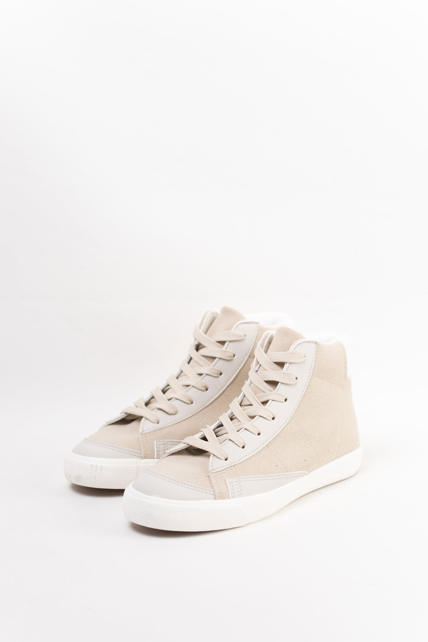 zapatillas en bota con cordones Beige 39