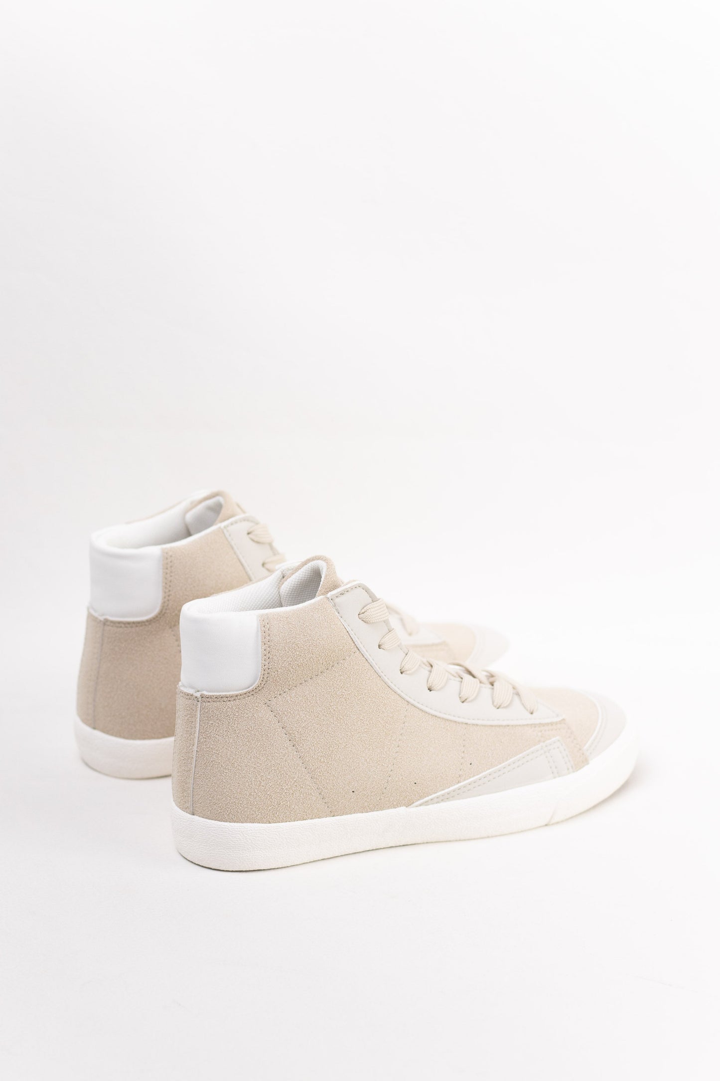 zapatillas en bota con cordones Beige 37