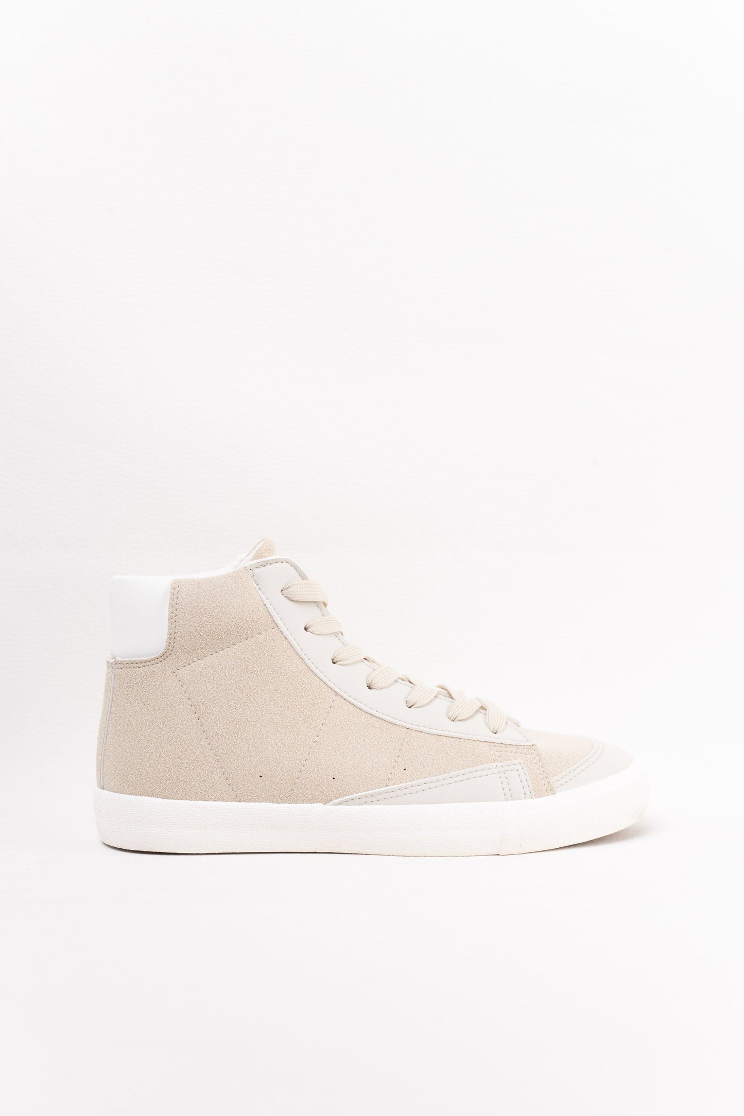 zapatillas en bota con cordones Beige 41