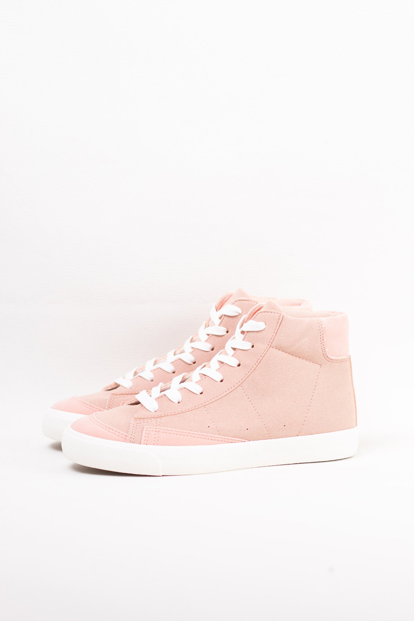 zapatillas en bota con cordones Rosa 36