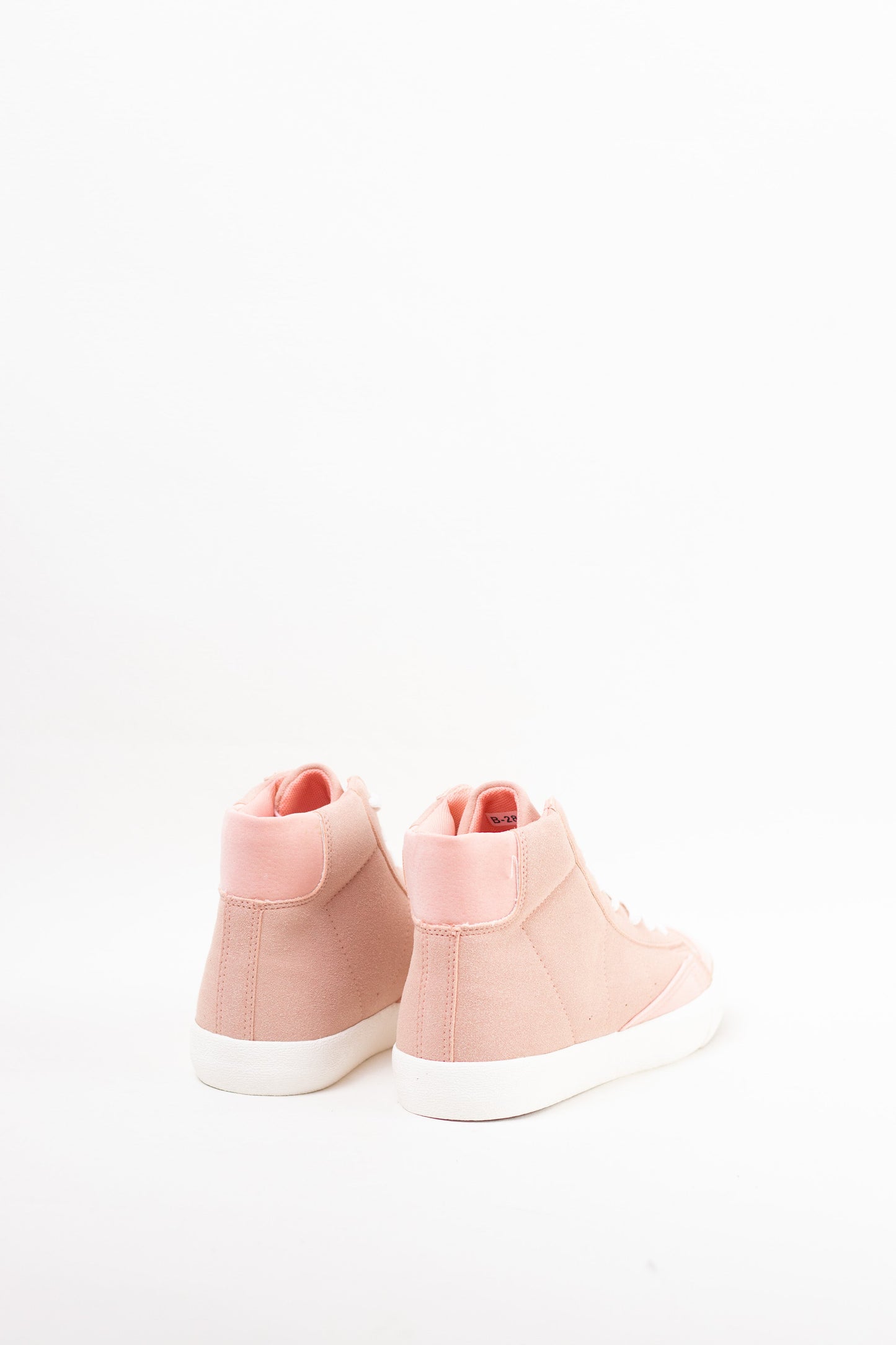 zapatillas en bota con cordones Rosa 37