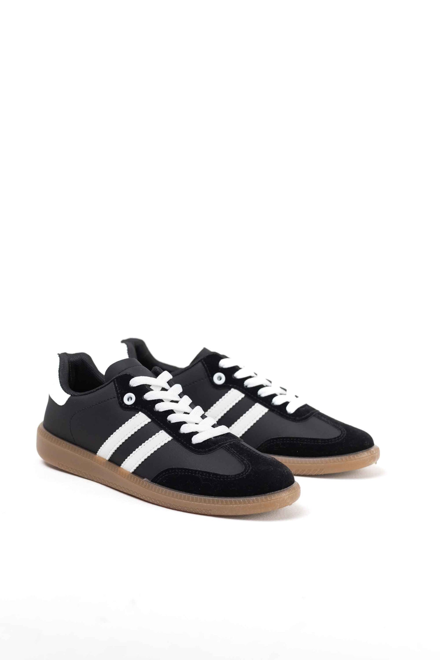 zapatillas retro mujer con cordones Negro 38