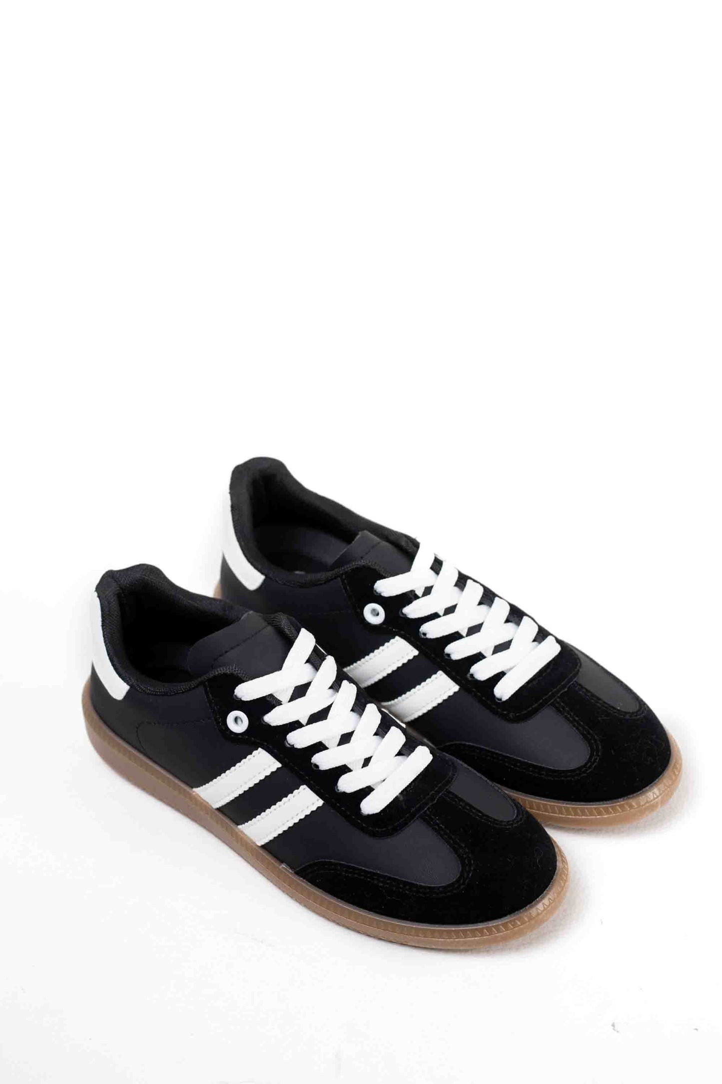 zapatillas retro mujer con cordones Negro 40