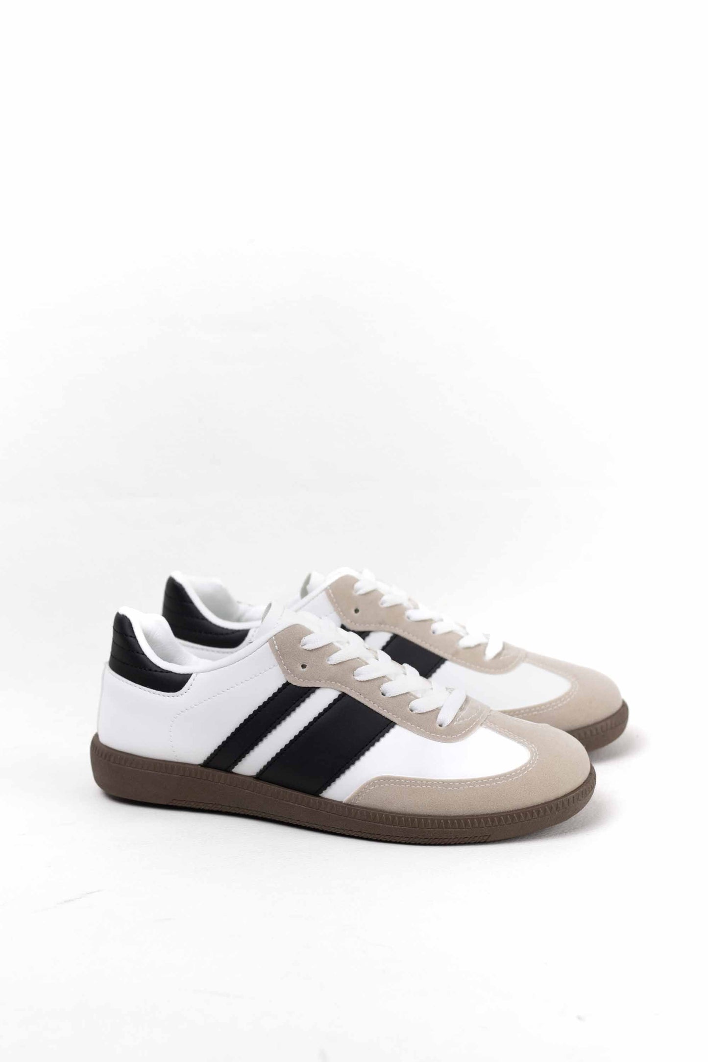 zapatillas retro hombre con cordones White/Black 42