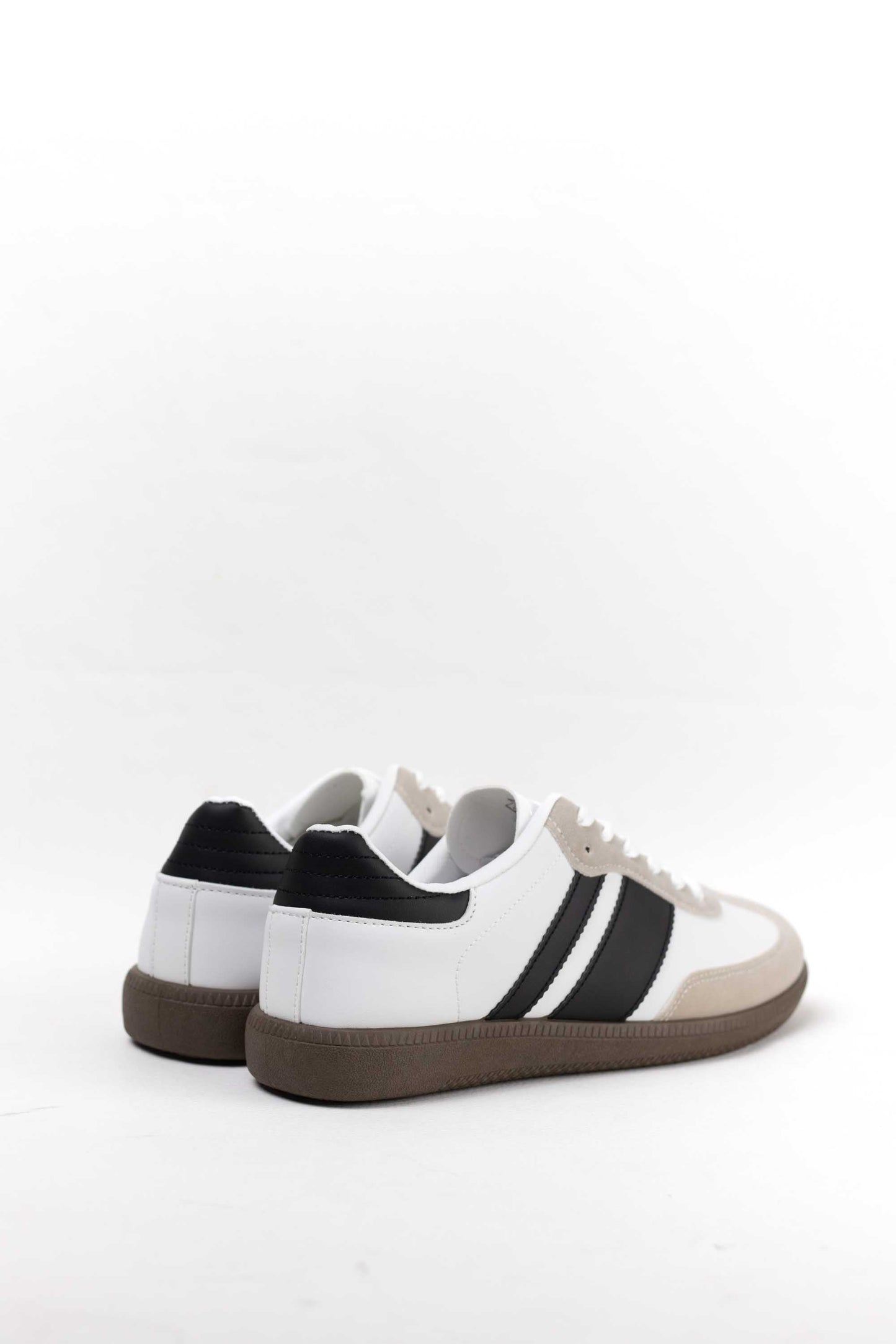 zapatillas retro hombre con cordones White/Black 43
