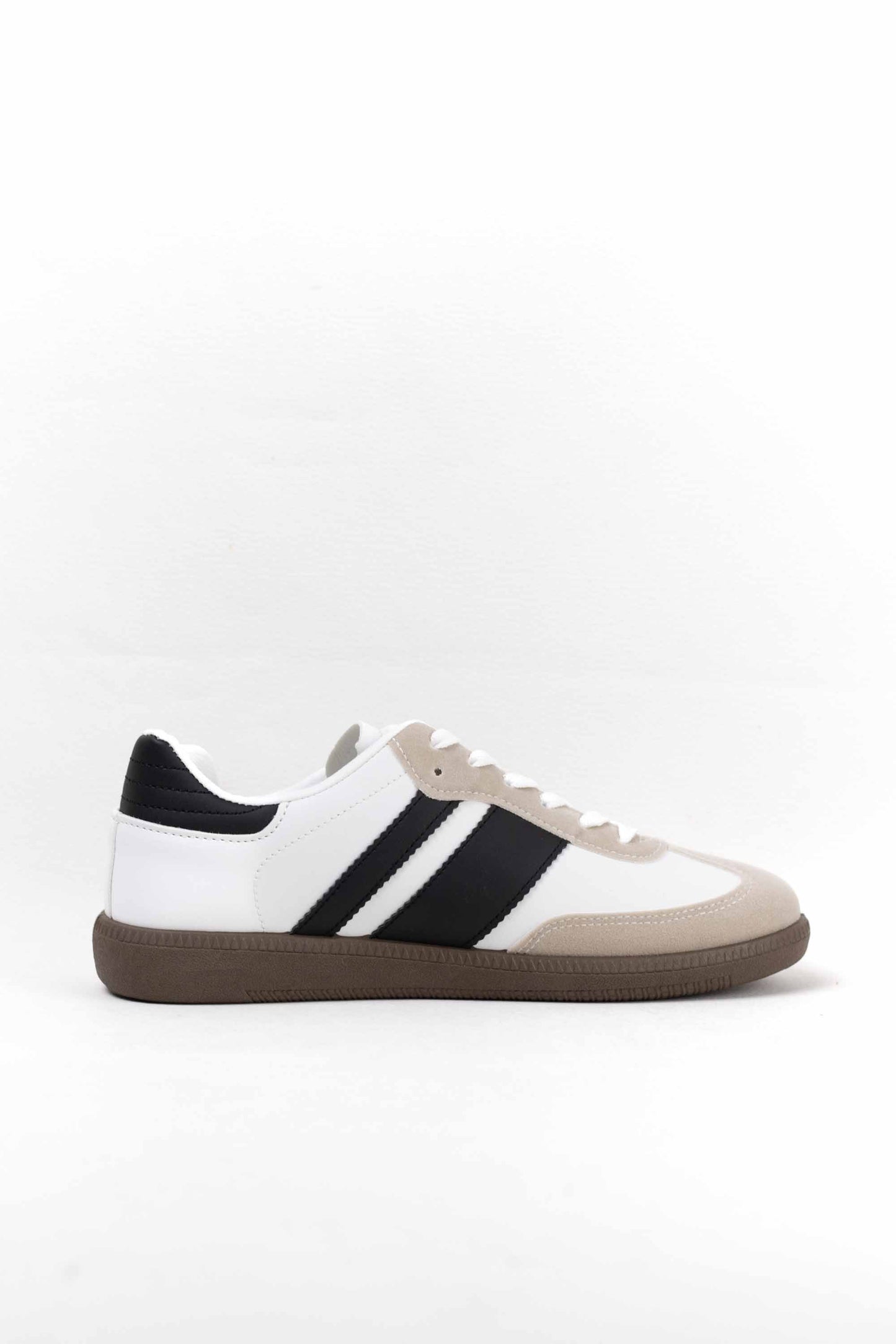 zapatillas retro hombre con cordones White/Black 44