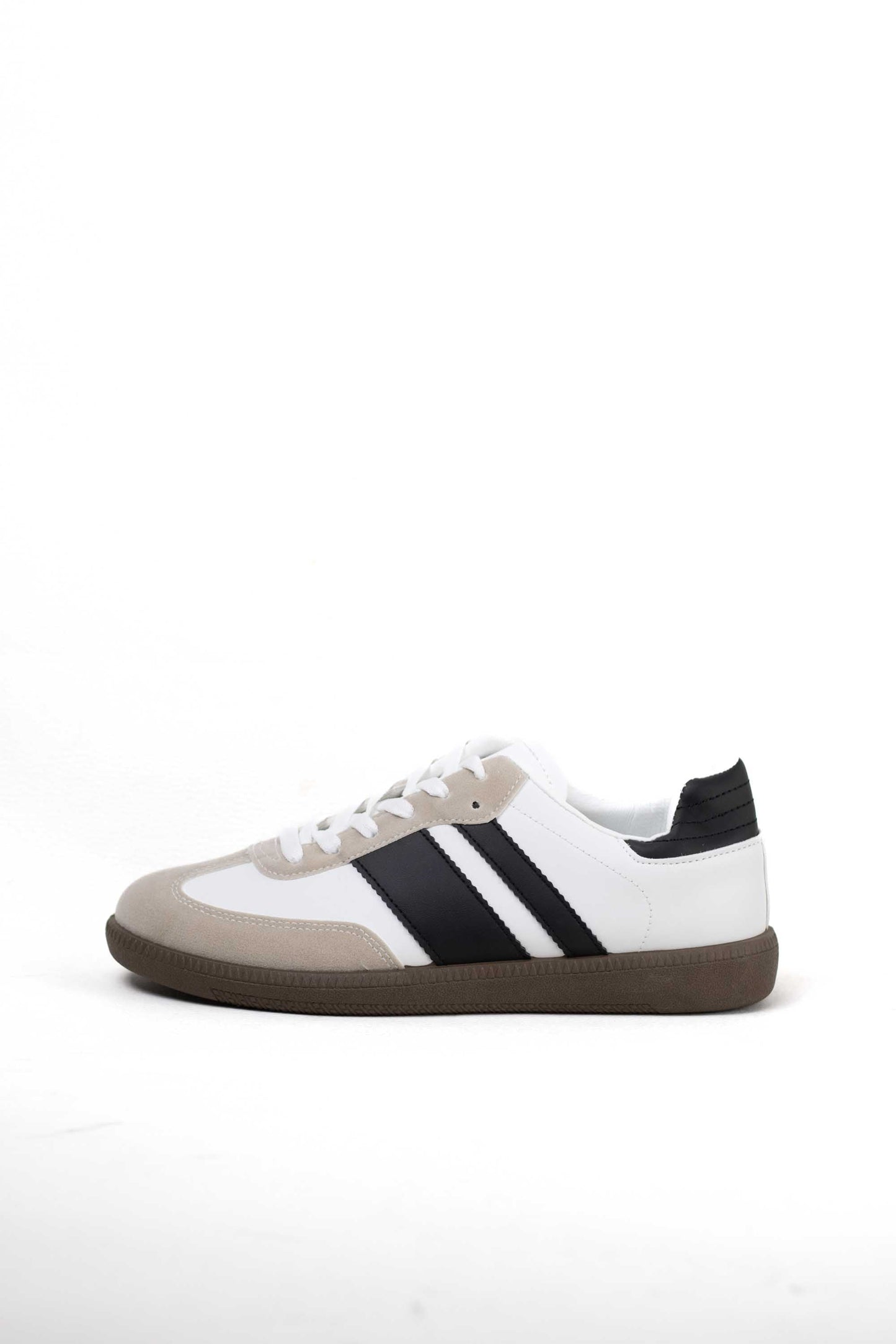 zapatillas retro hombre con cordones White/Black 45