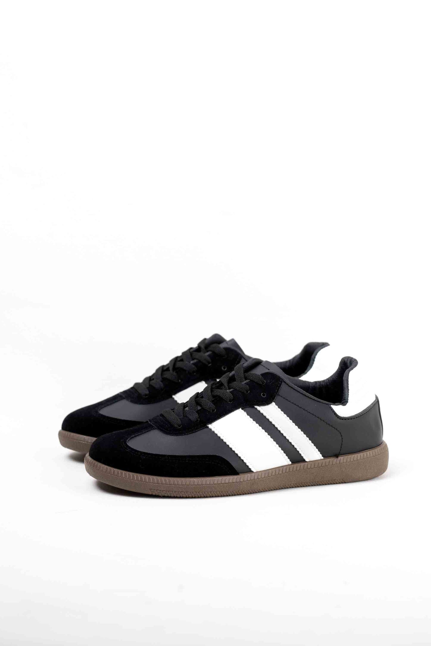 zapatillas retro hombre con cordones Black/White 40