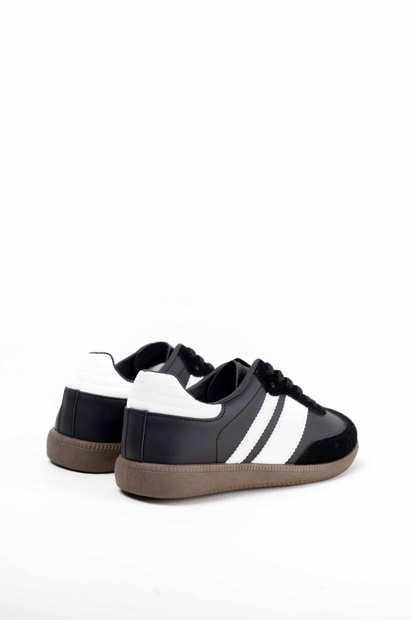 zapatillas retro hombre con cordones Black/White 43