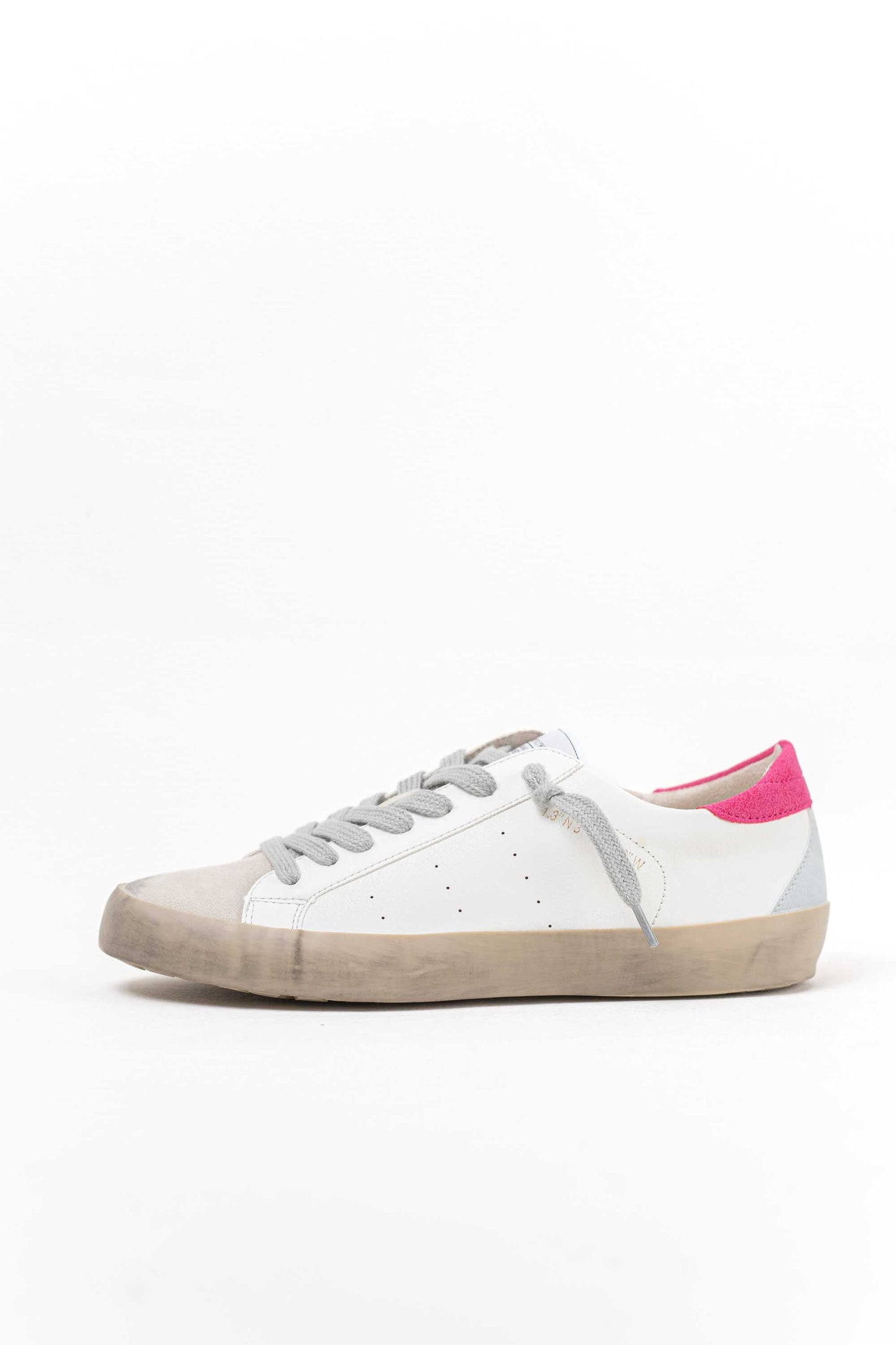 zapatilla deportiva estilo retro en combinacion de materiales Fucshia 40