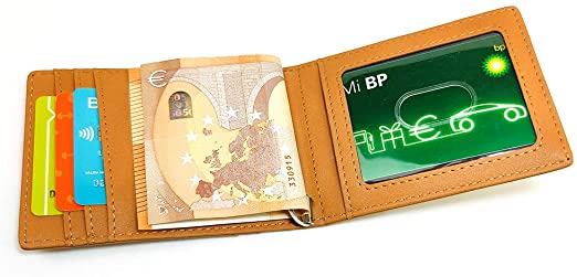 cartera hombre con seguridad de bloqueo rfid