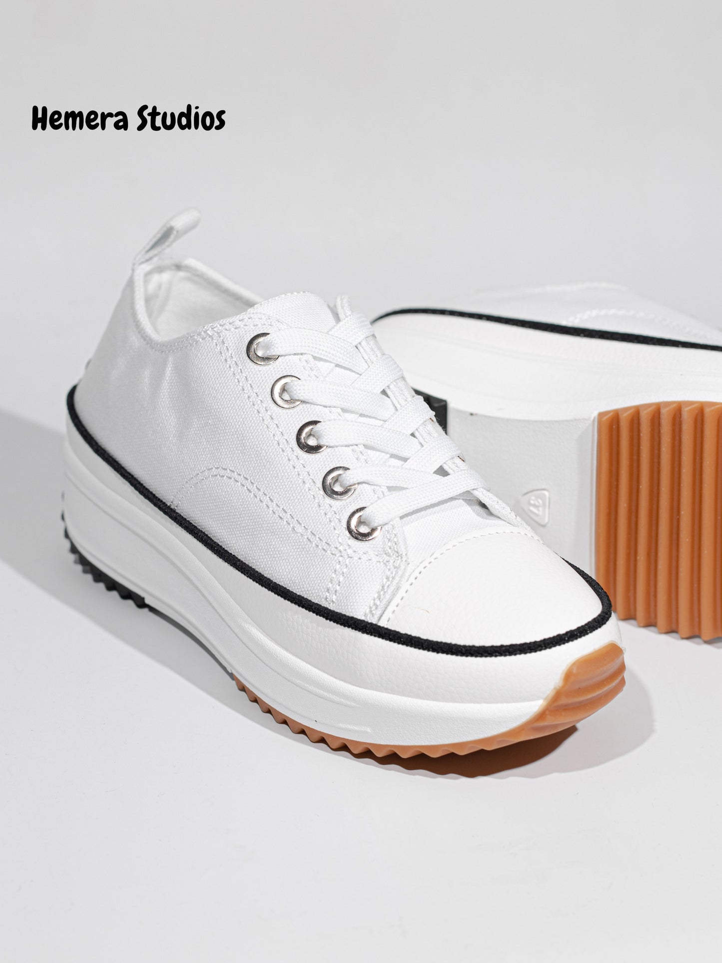 zapatillas de deporte con suela track de lona Negro 40