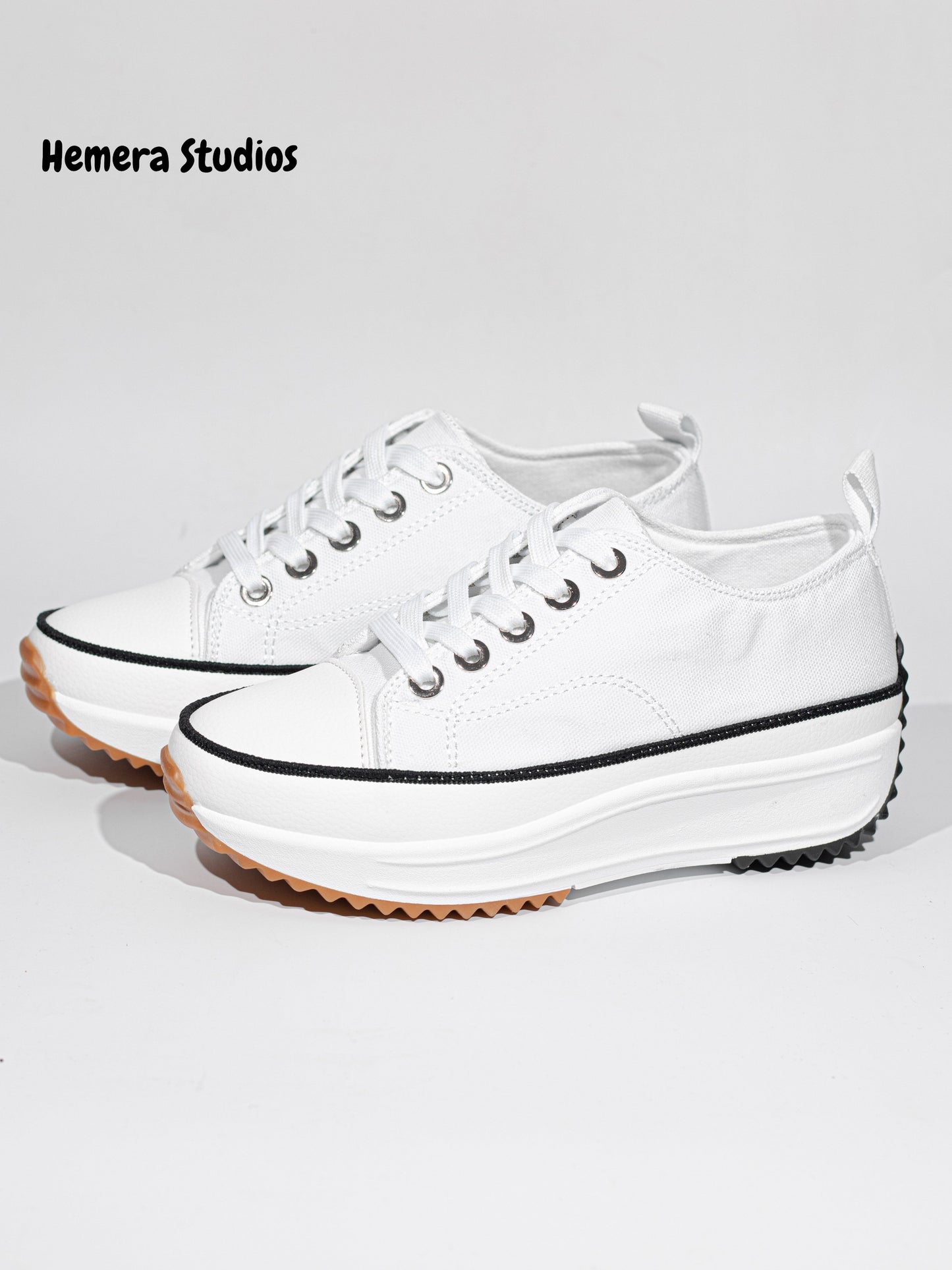 zapatillas de deporte con suela track de lona Negro 39