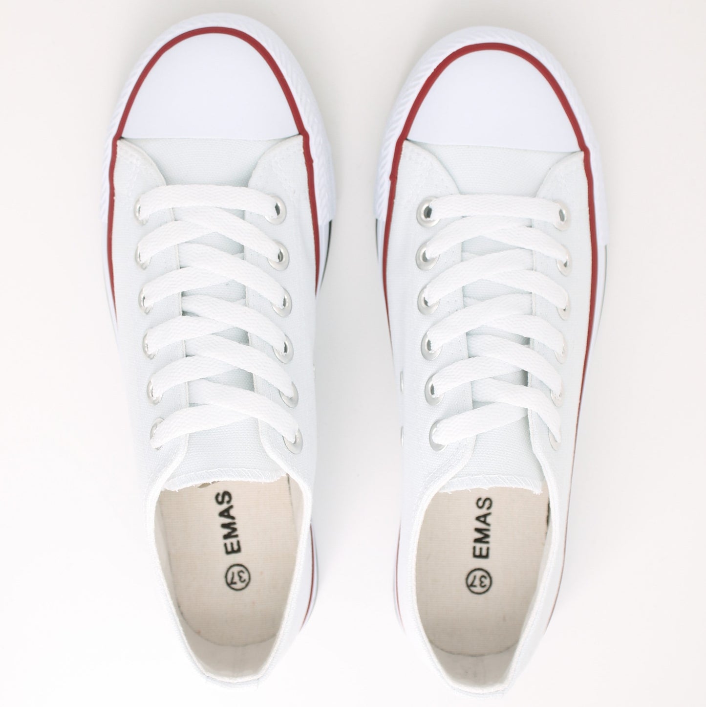 zapatillas de lona para mujer 35 Blanco