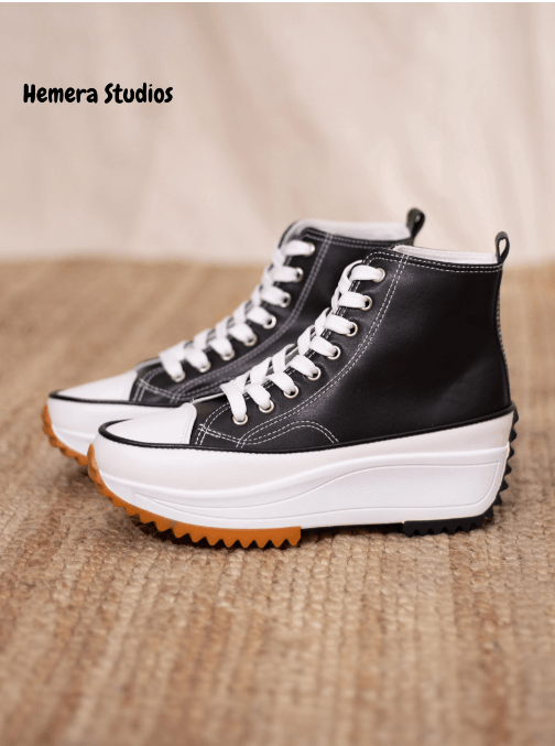 zapatillas tipo bota olivia Negro-piel vegana 2 39