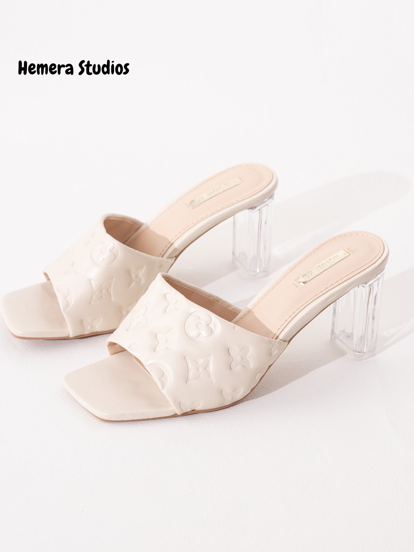 zapatos tacon transparente P8036 NUDE 39