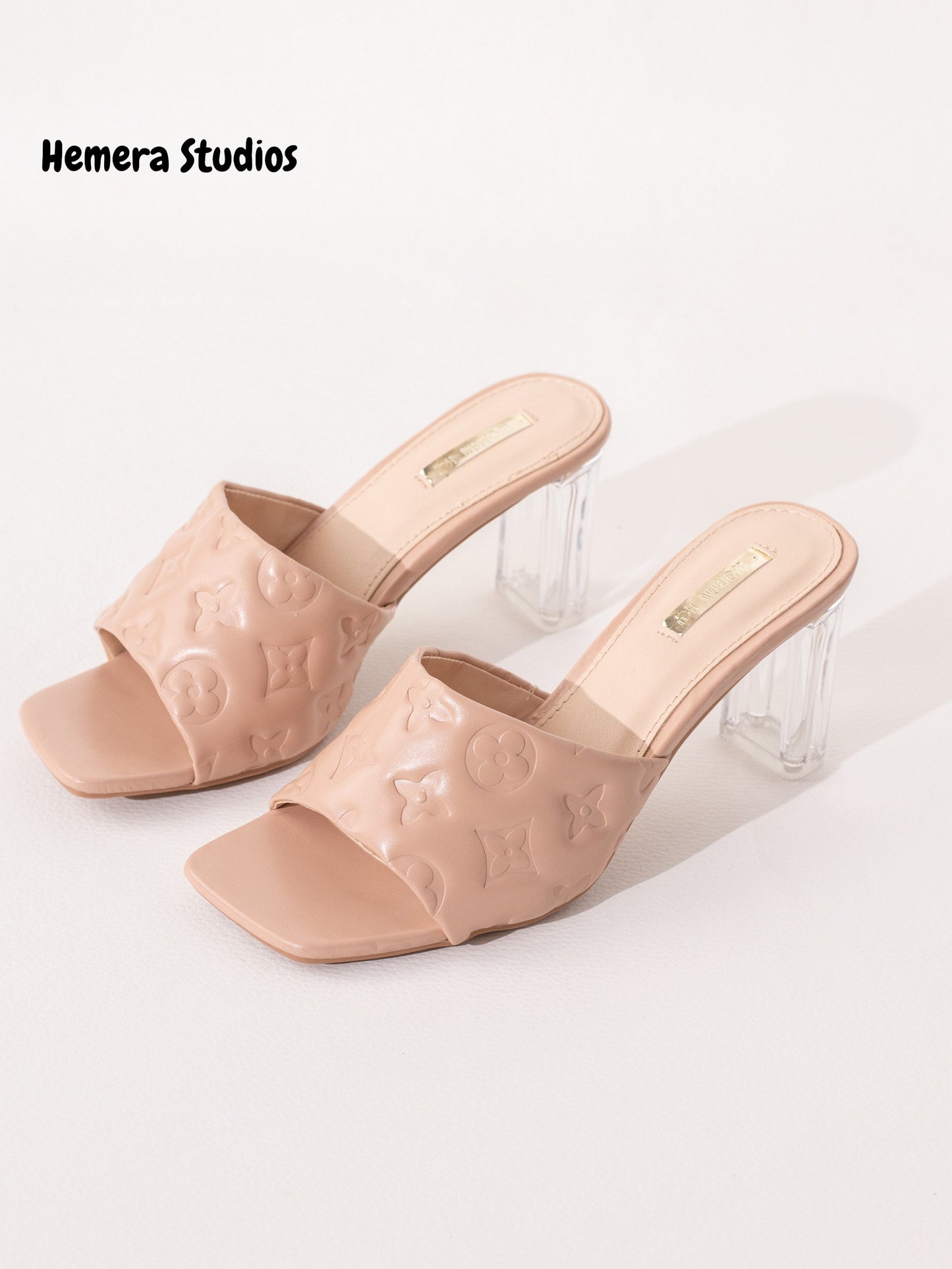zapatos tacon transparente P8036 BLACK 41