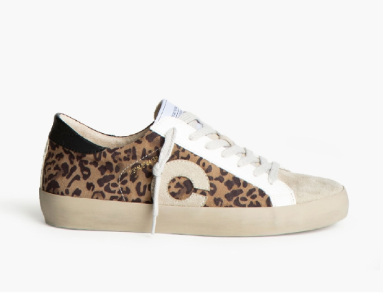 Zapatillas deportivas para mujer bicolor con detalles brillantes y suela de goma Corina