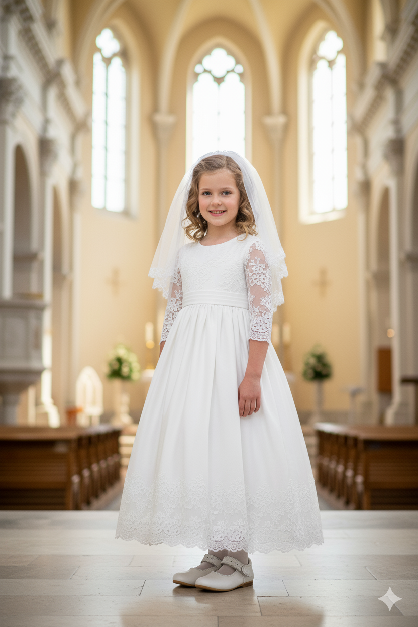 bailarina blanca de piel sintetica estilo merceditas tira troquelada y detalle de flor ideal para comunion Blanco 35