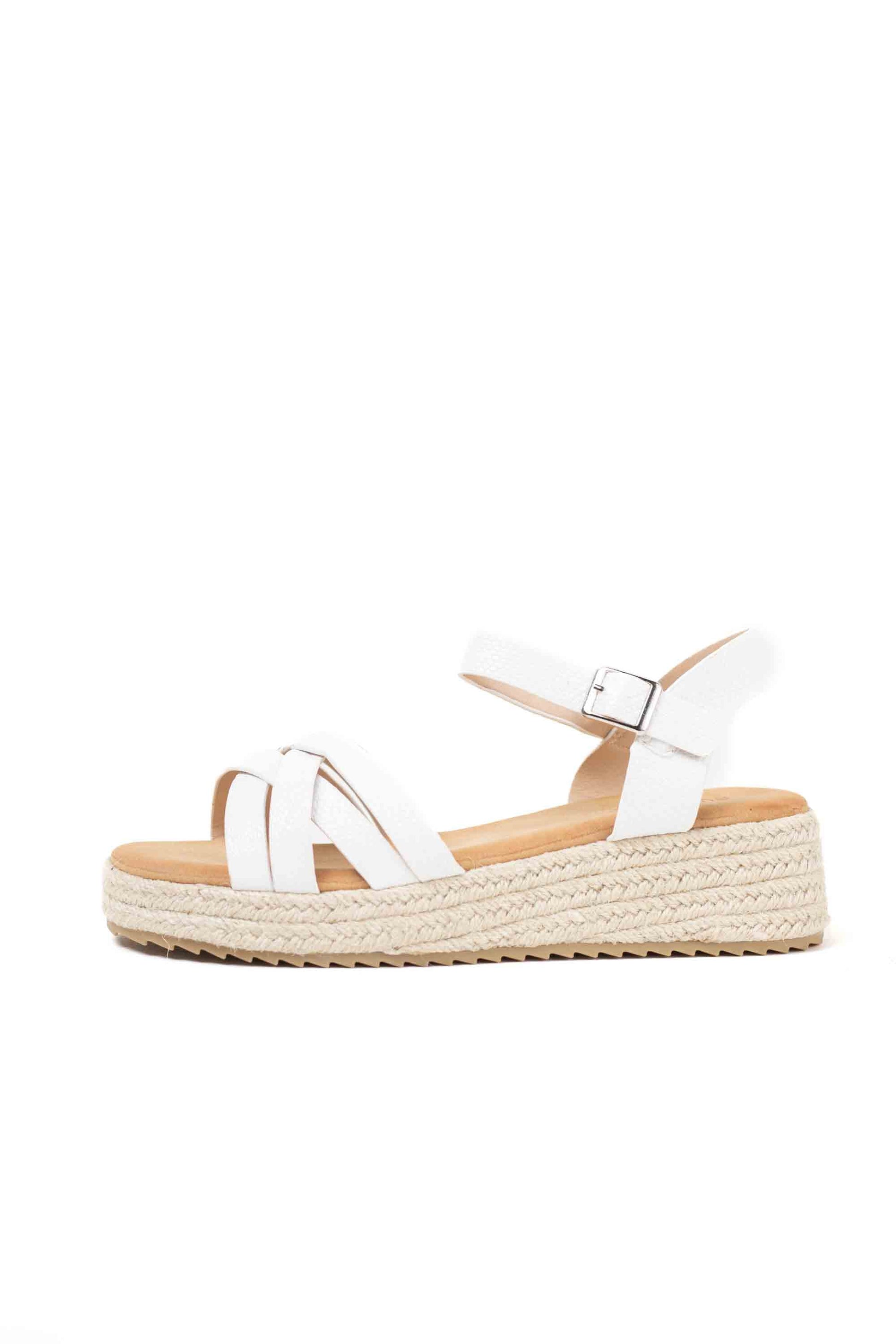 sandalias mujer mini cuna espartos tiras trenzadas  