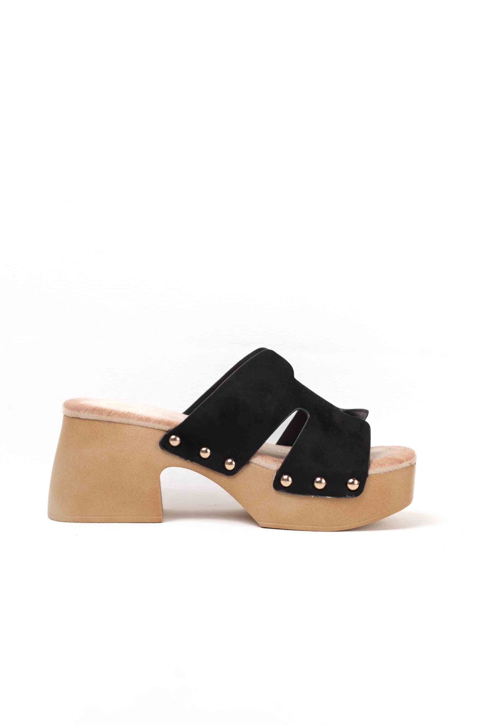 sandalias zueco con plataforma tacon plantilla almohadilla