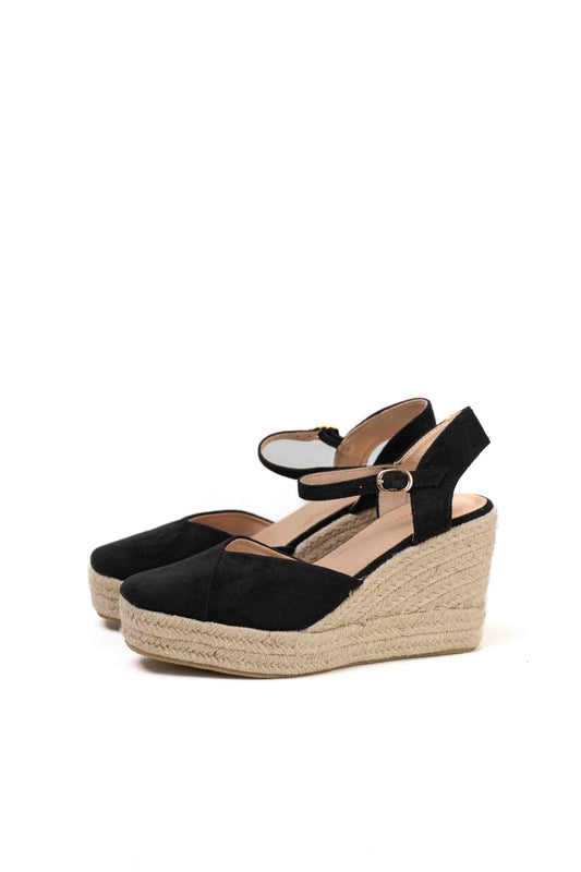 alpargatas cunas espartos altas mujer con plataforma super ligeras color Plateado talla 37